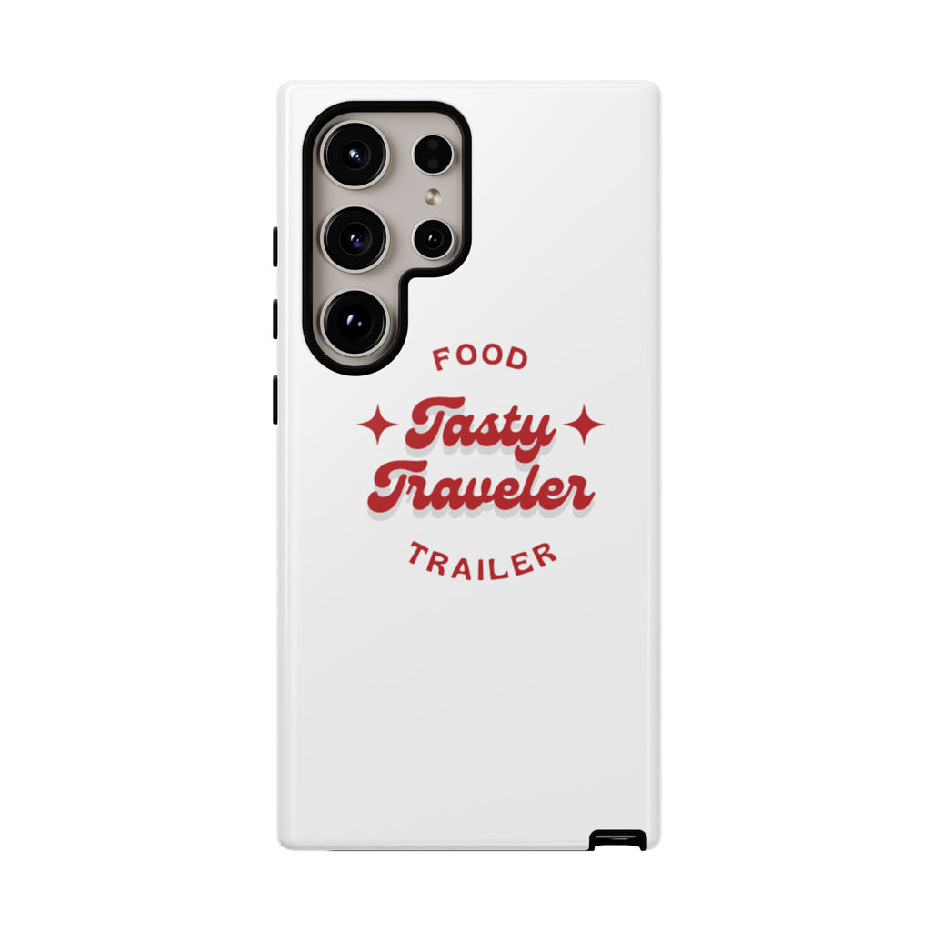 Phone Case — “Tasty Traveler” Food Trailer Retro Logo Protective Cover