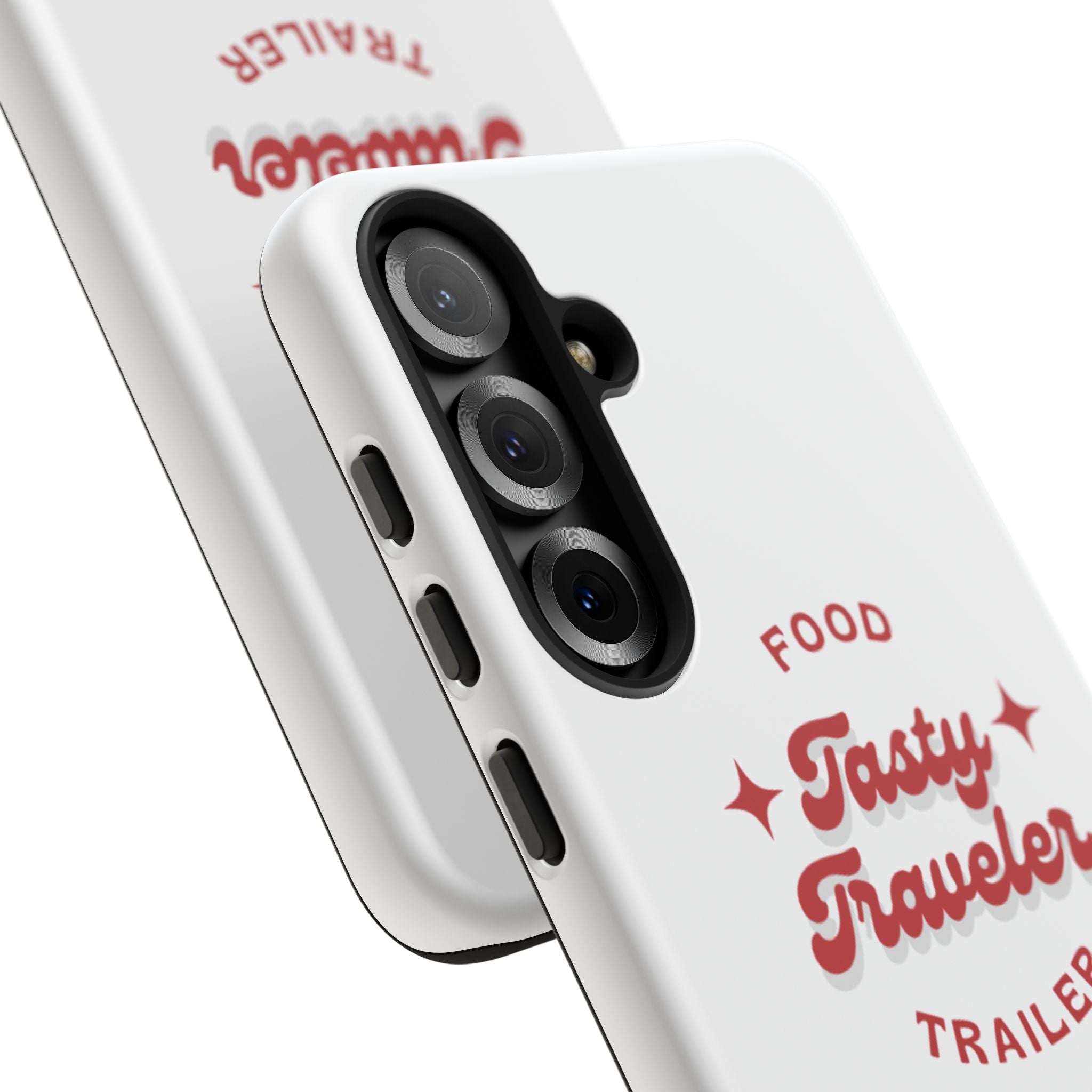Phone Case — “Tasty Traveler” Food Trailer Retro Logo Protective Cover