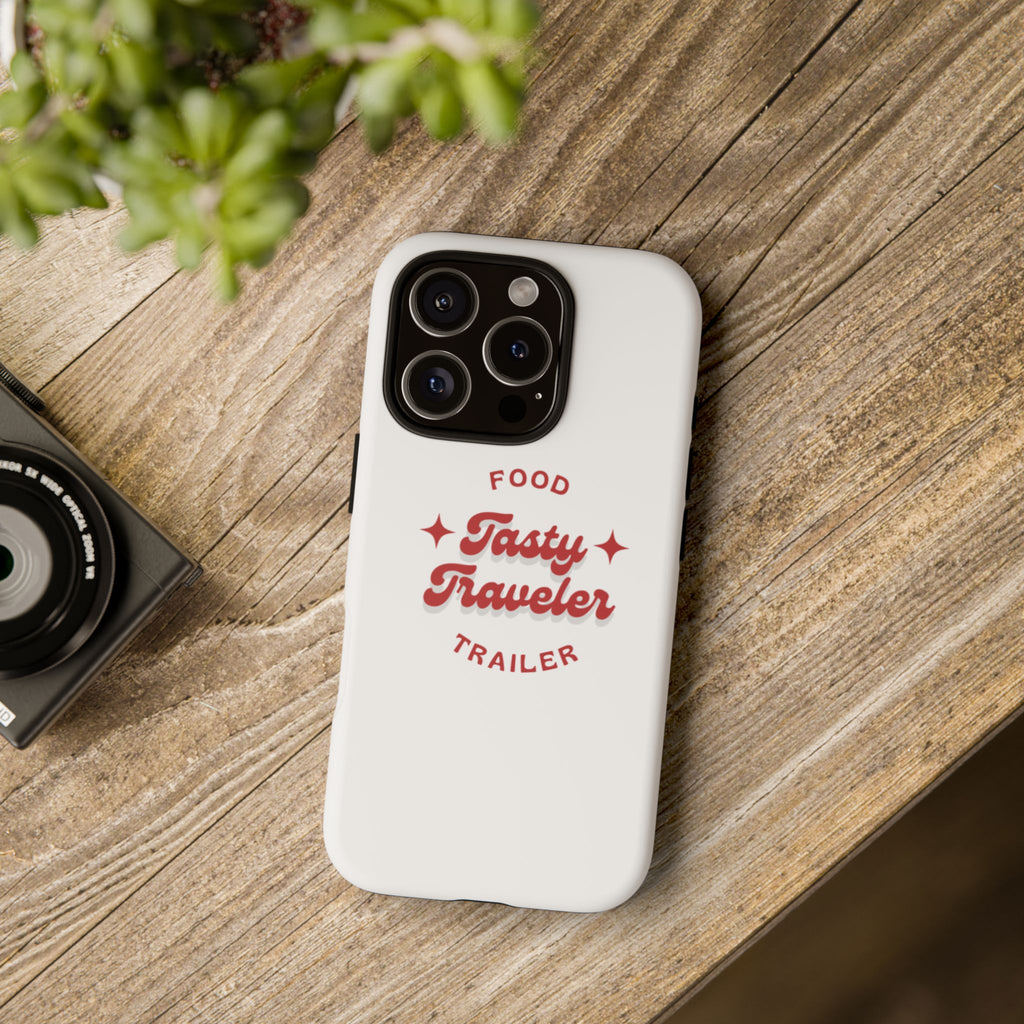 Phone Case — “Tasty Traveler” Food Trailer Retro Logo Protective Cover