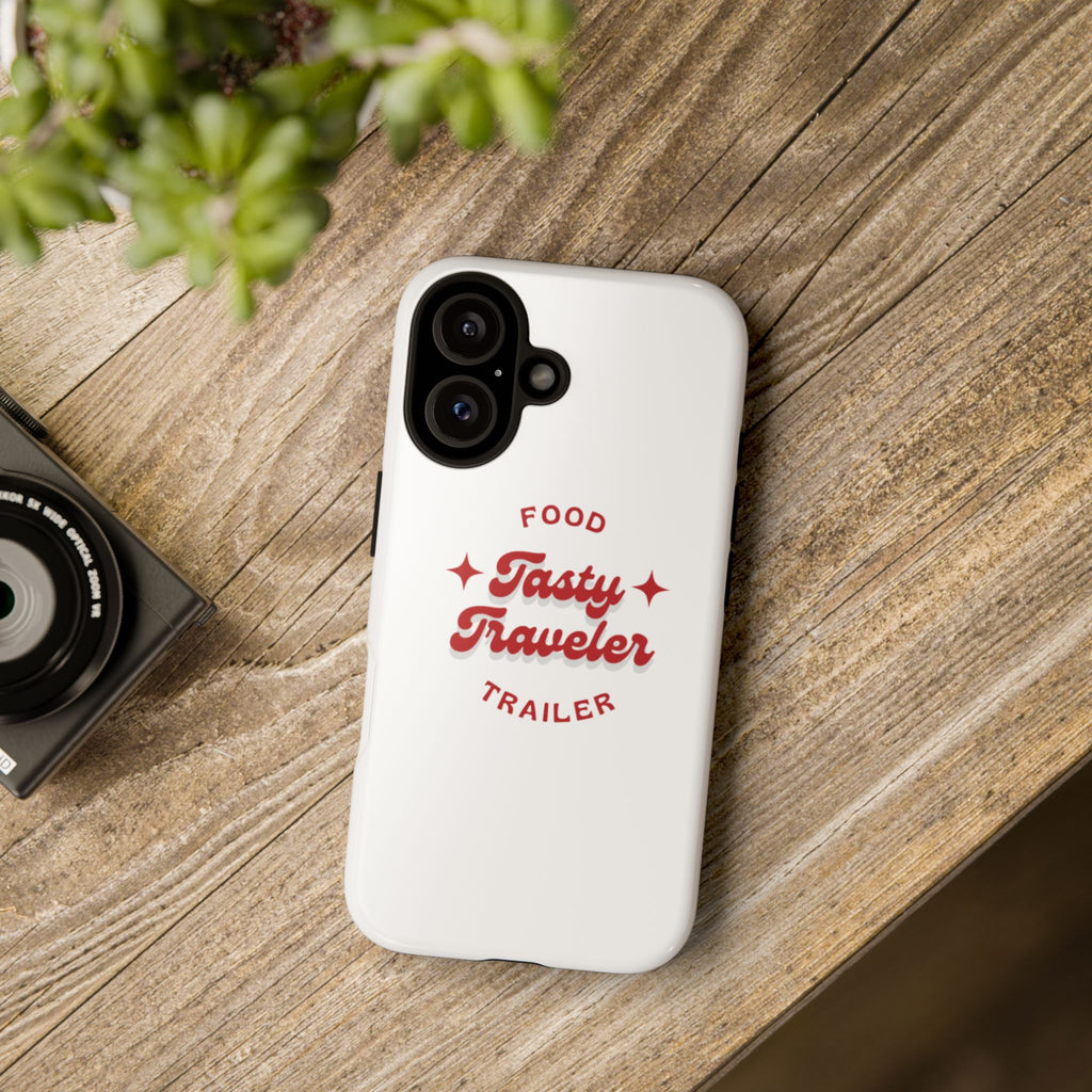 Phone Case — “Tasty Traveler” Food Trailer Retro Logo Protective Cover