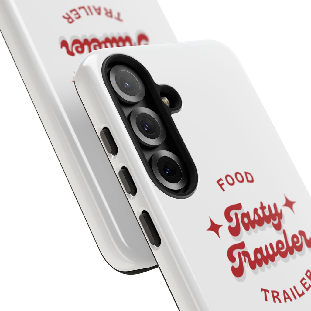 Phone Case — “Tasty Traveler” Food Trailer Retro Logo Protective Cover