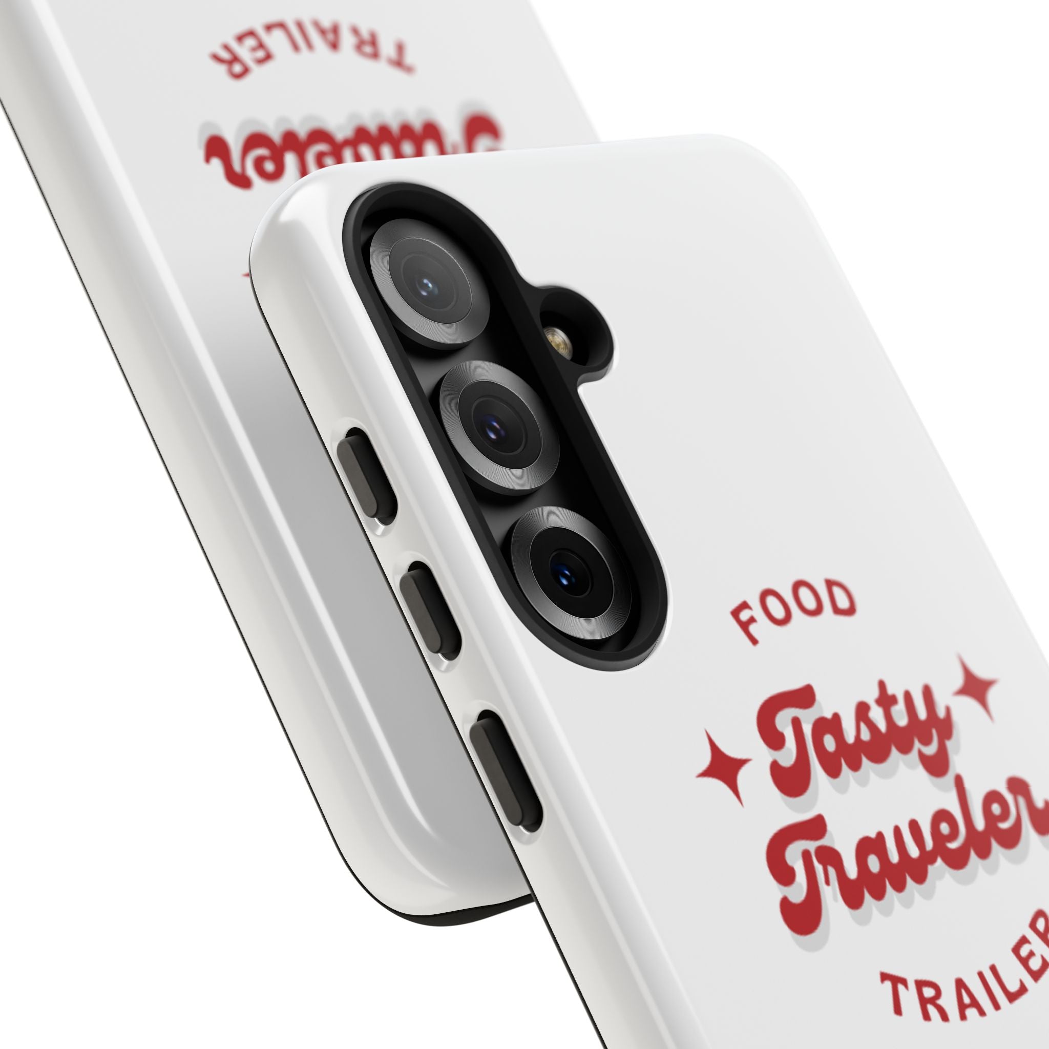 Phone Case — “Tasty Traveler” Food Trailer Retro Logo Protective Cover