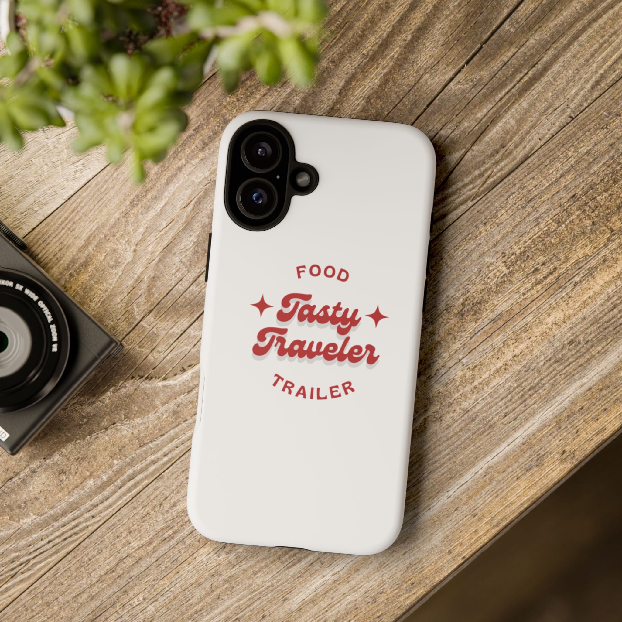 Phone Case — “Tasty Traveler” Food Trailer Retro Logo Protective Cover
