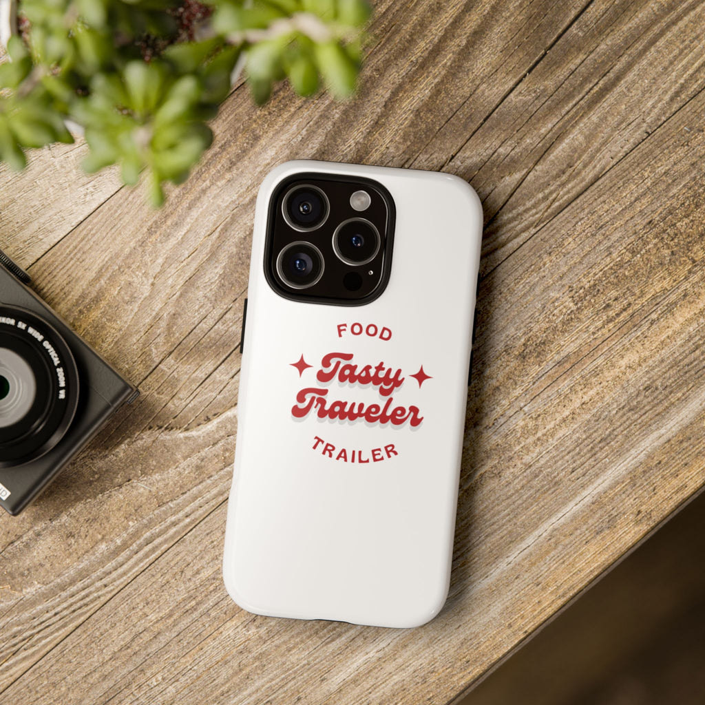 Phone Case — “Tasty Traveler” Food Trailer Retro Logo Protective Cover