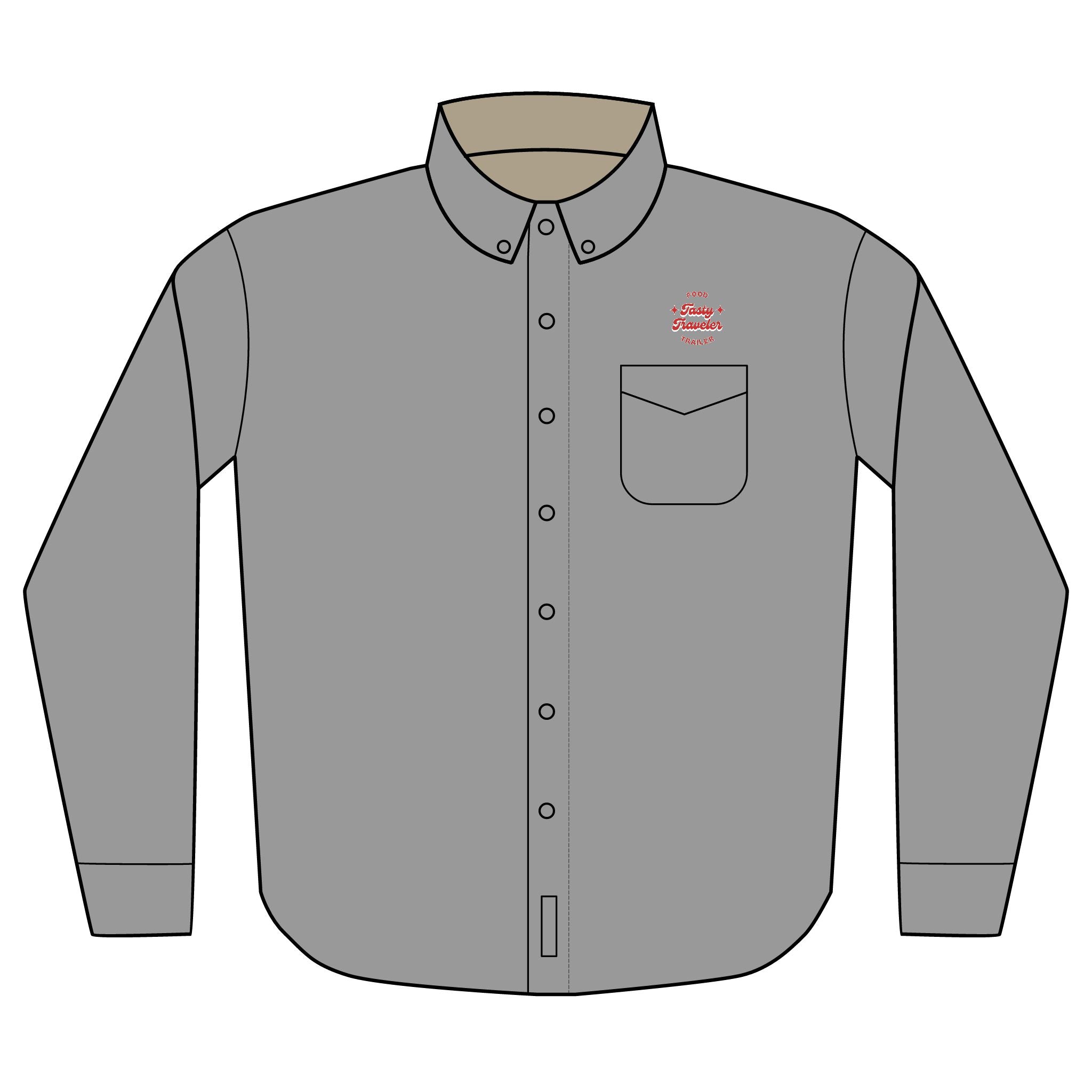Copy of Embroidered 'Camp Counselor' Long Sleeve Shirt
