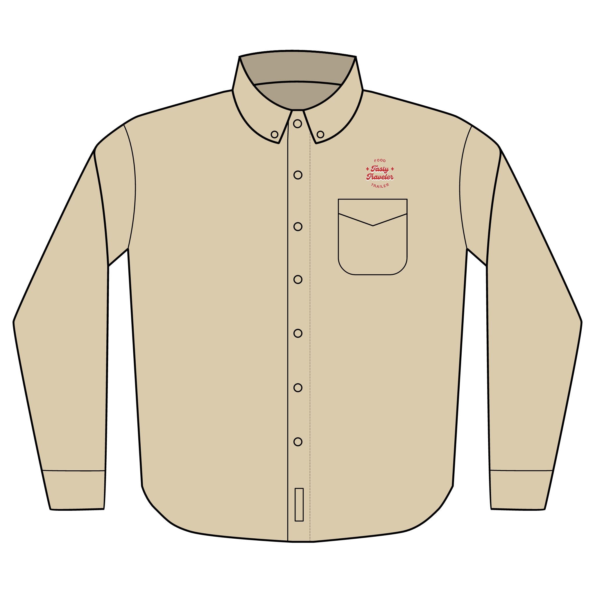 Copy of Embroidered 'Camp Counselor' Long Sleeve Shirt