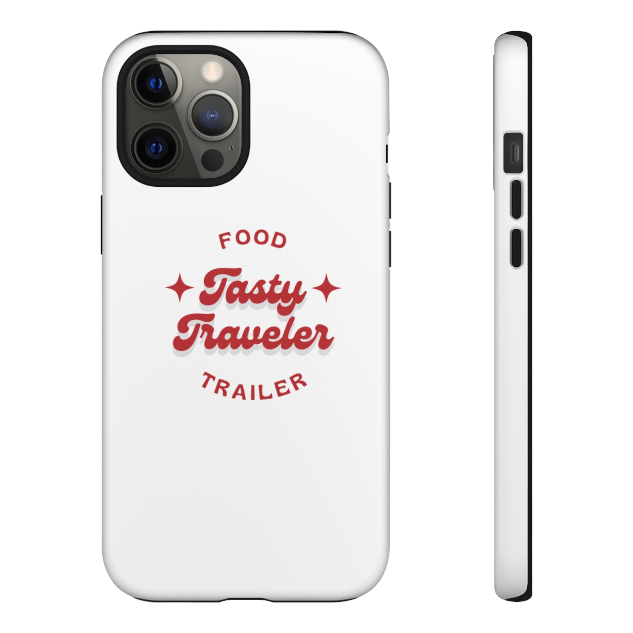 Phone Case — “Tasty Traveler” Food Trailer Retro Logo Protective Cover