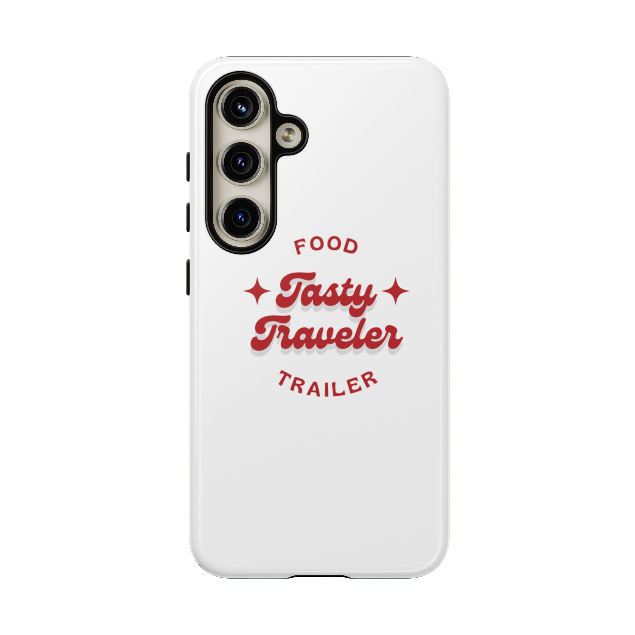 Phone Case — “Tasty Traveler” Food Trailer Retro Logo Protective Cover