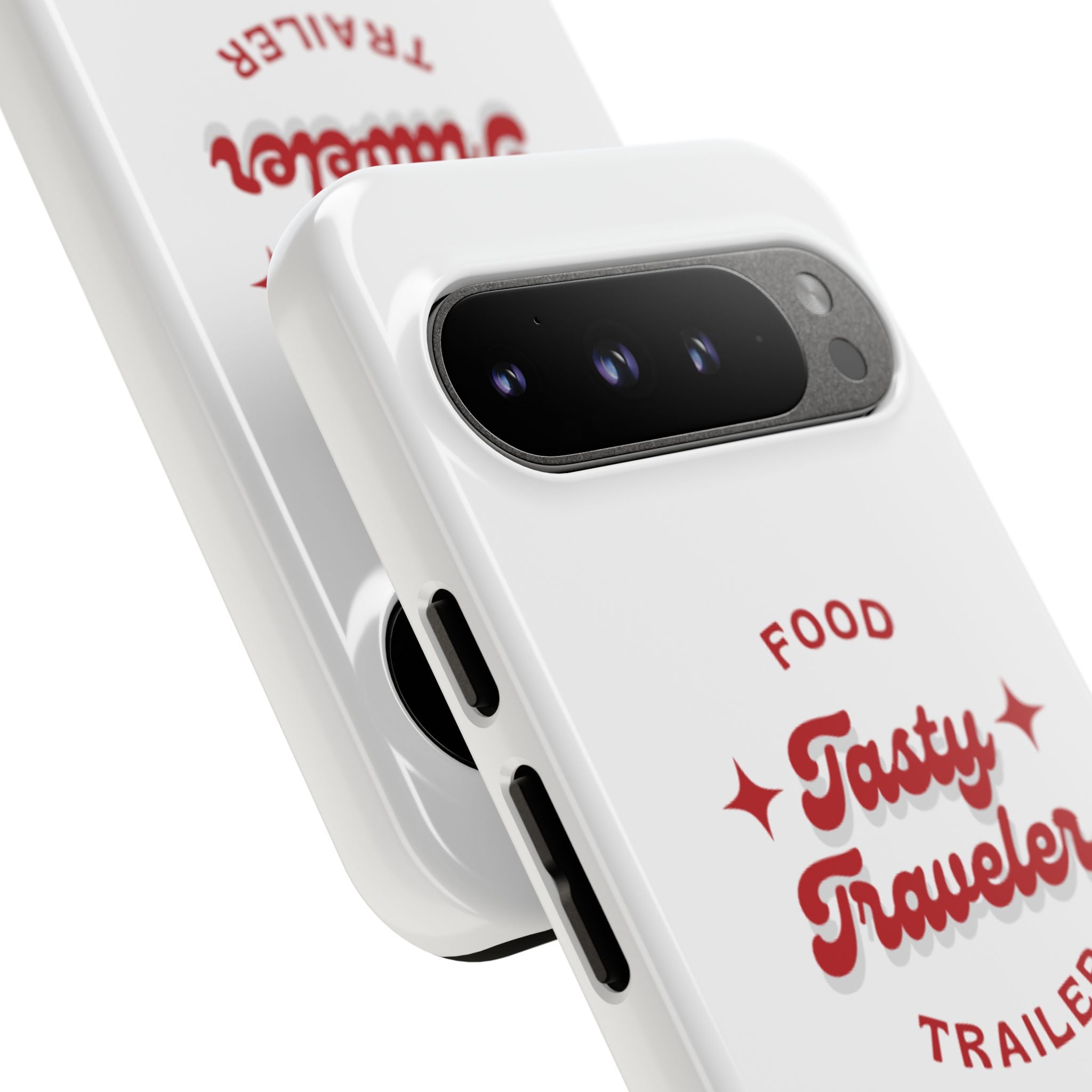 Phone Case — “Tasty Traveler” Food Trailer Retro Logo Protective Cover