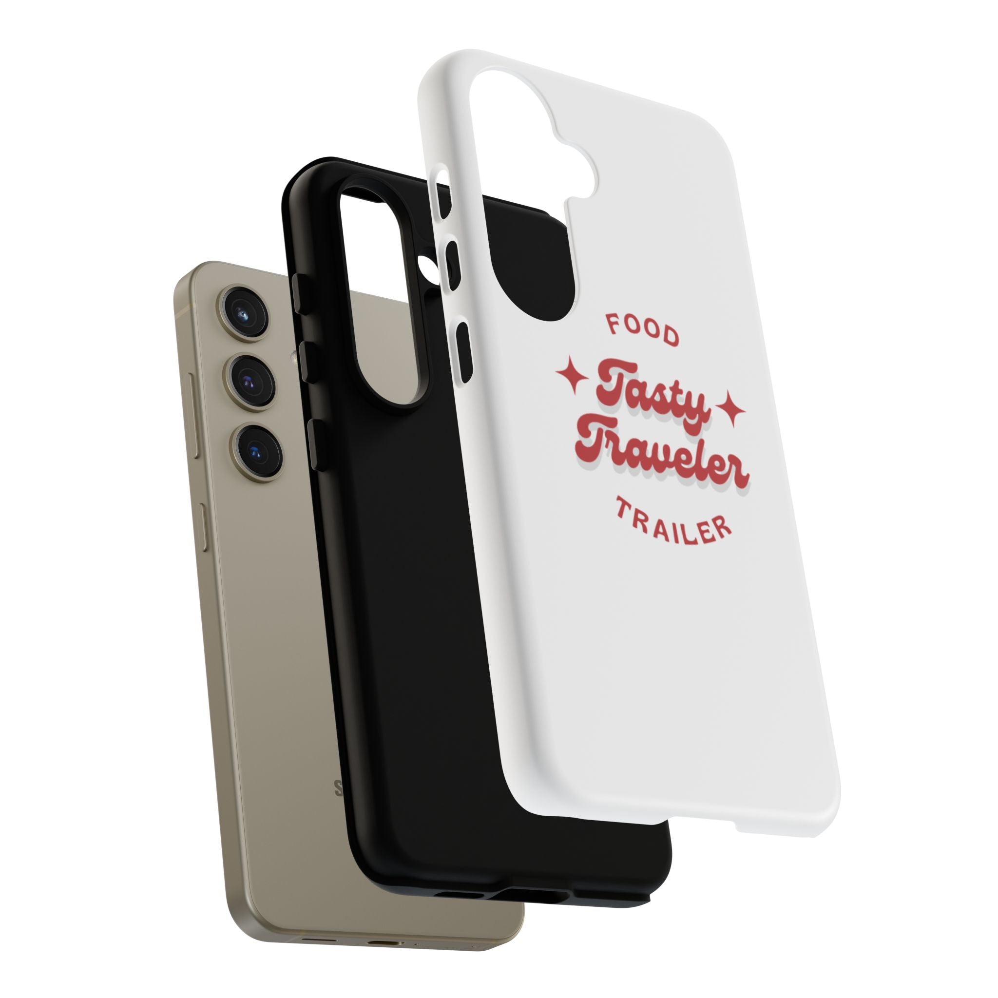Phone Case — “Tasty Traveler” Food Trailer Retro Logo Protective Cover