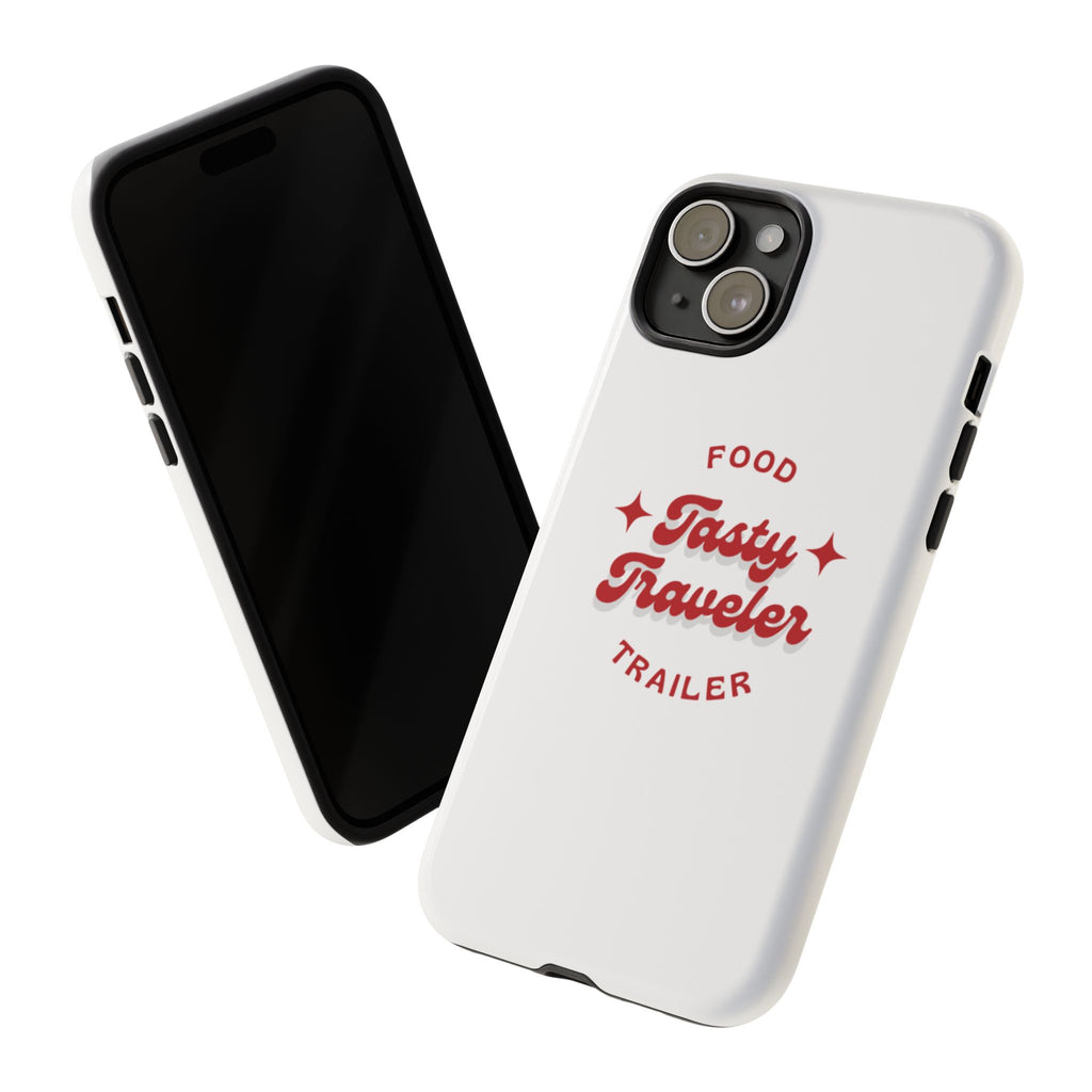 Phone Case — “Tasty Traveler” Food Trailer Retro Logo Protective Cover
