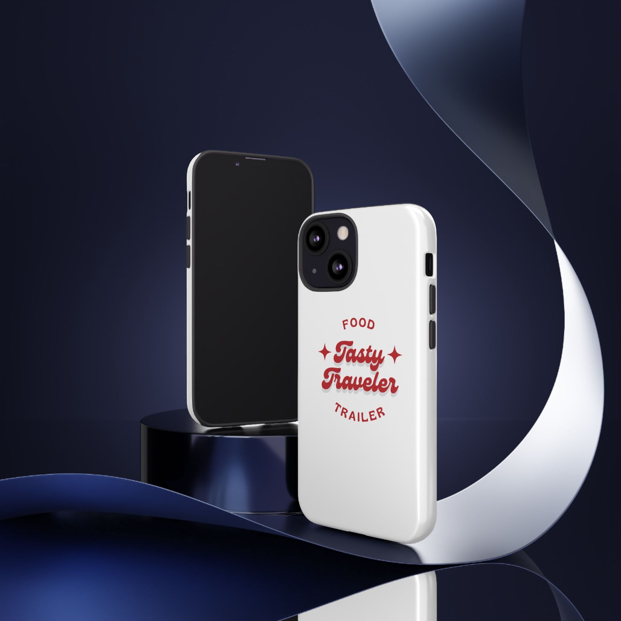 Phone Case — “Tasty Traveler” Food Trailer Retro Logo Protective Cover
