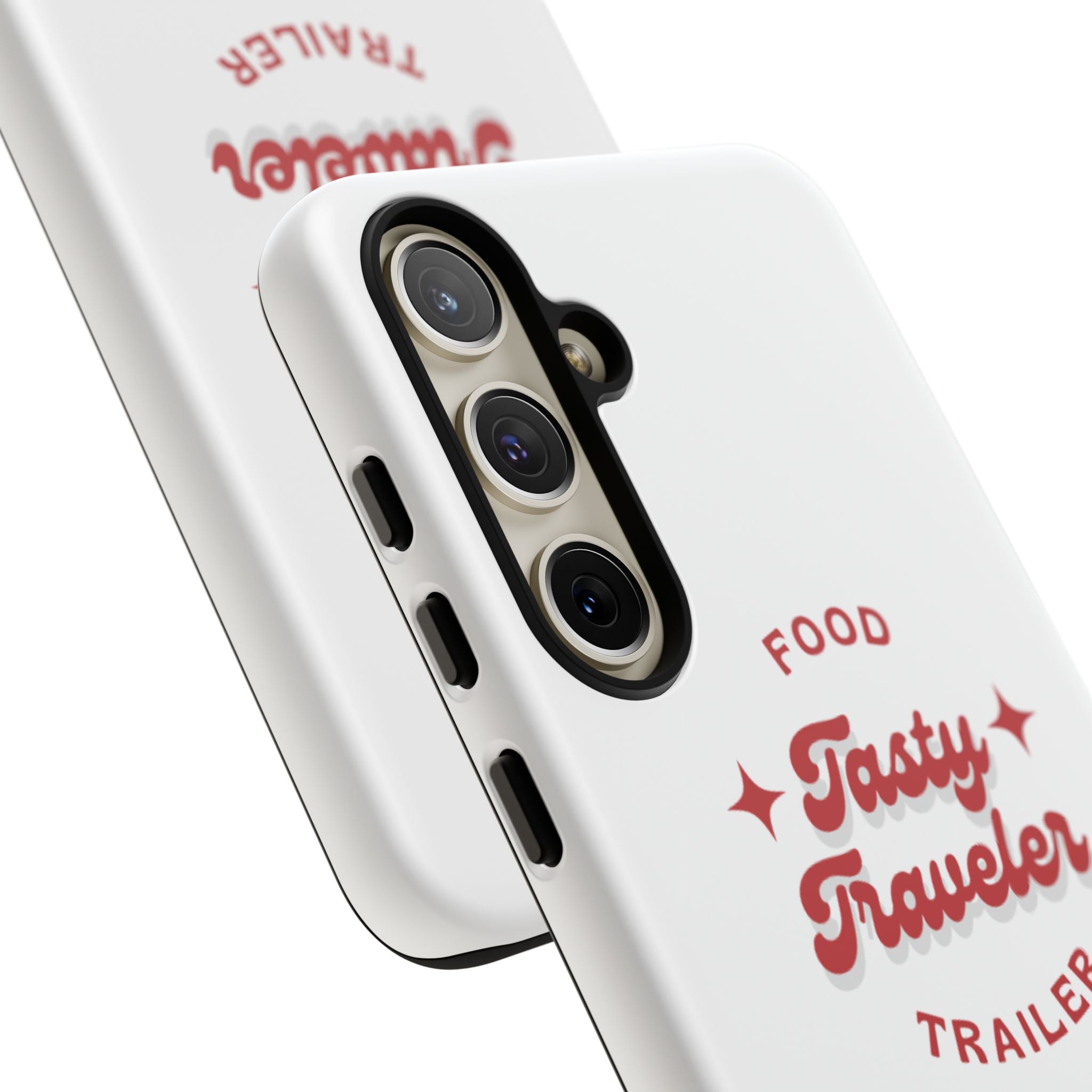 Phone Case — “Tasty Traveler” Food Trailer Retro Logo Protective Cover