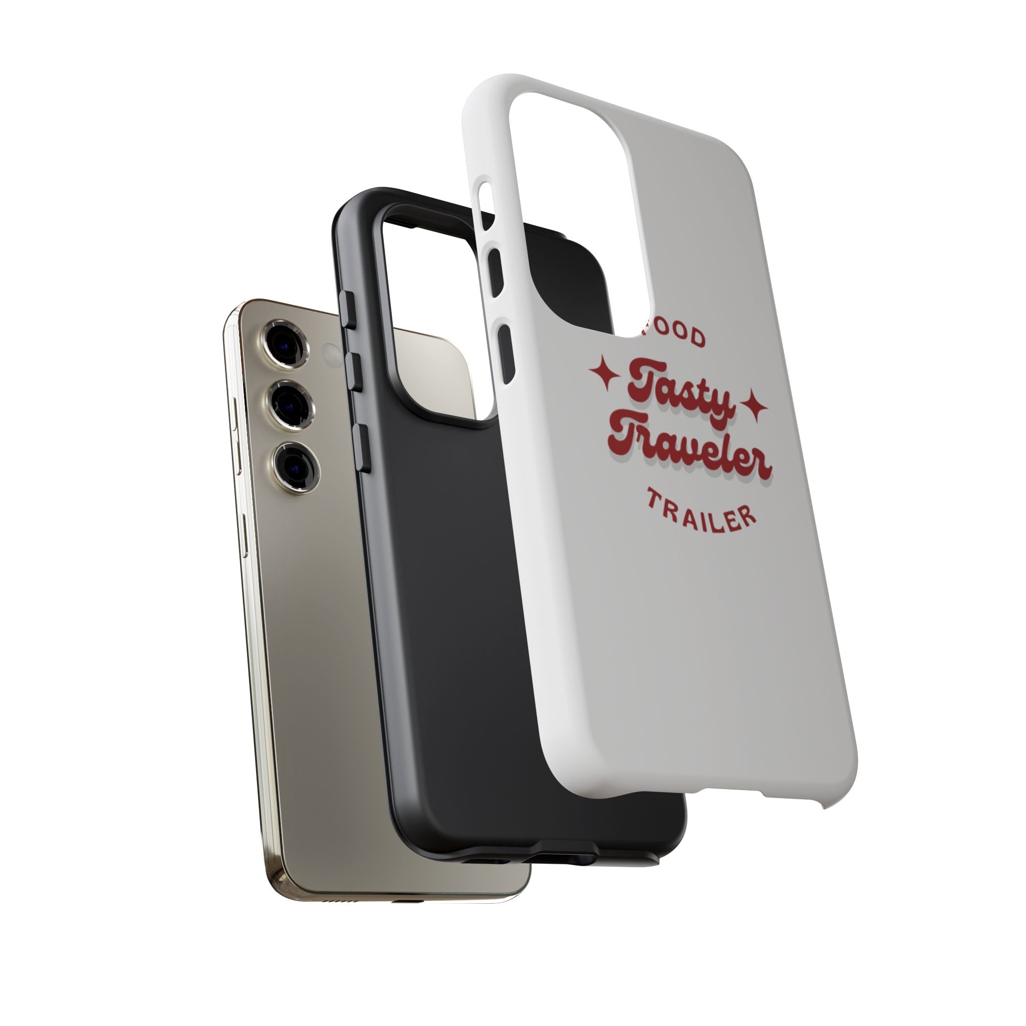 Phone Case — “Tasty Traveler” Food Trailer Retro Logo Protective Cover