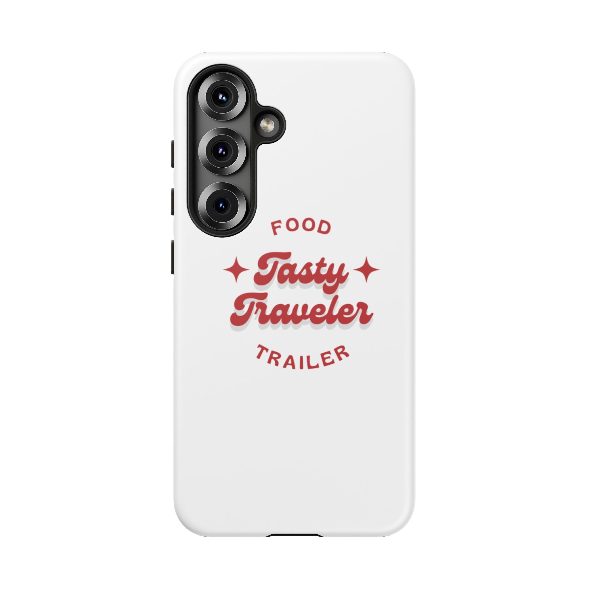 Phone Case — “Tasty Traveler” Food Trailer Retro Logo Protective Cover