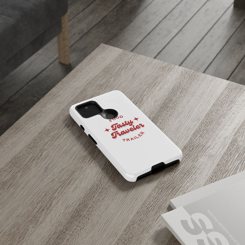 Phone Case — “Tasty Traveler” Food Trailer Retro Logo Protective Cover