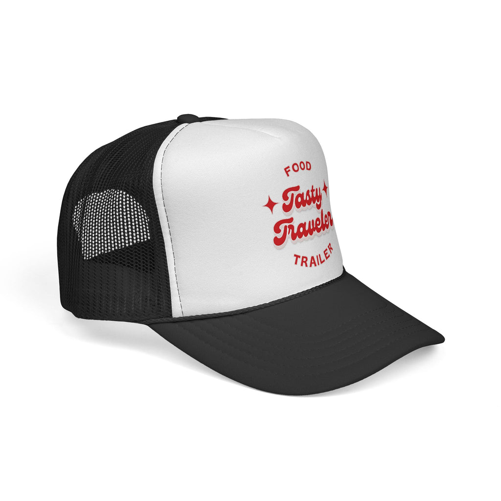 Tasty Traveler Trucker Hat — Food Trailer Chef Vintage Mesh Cap