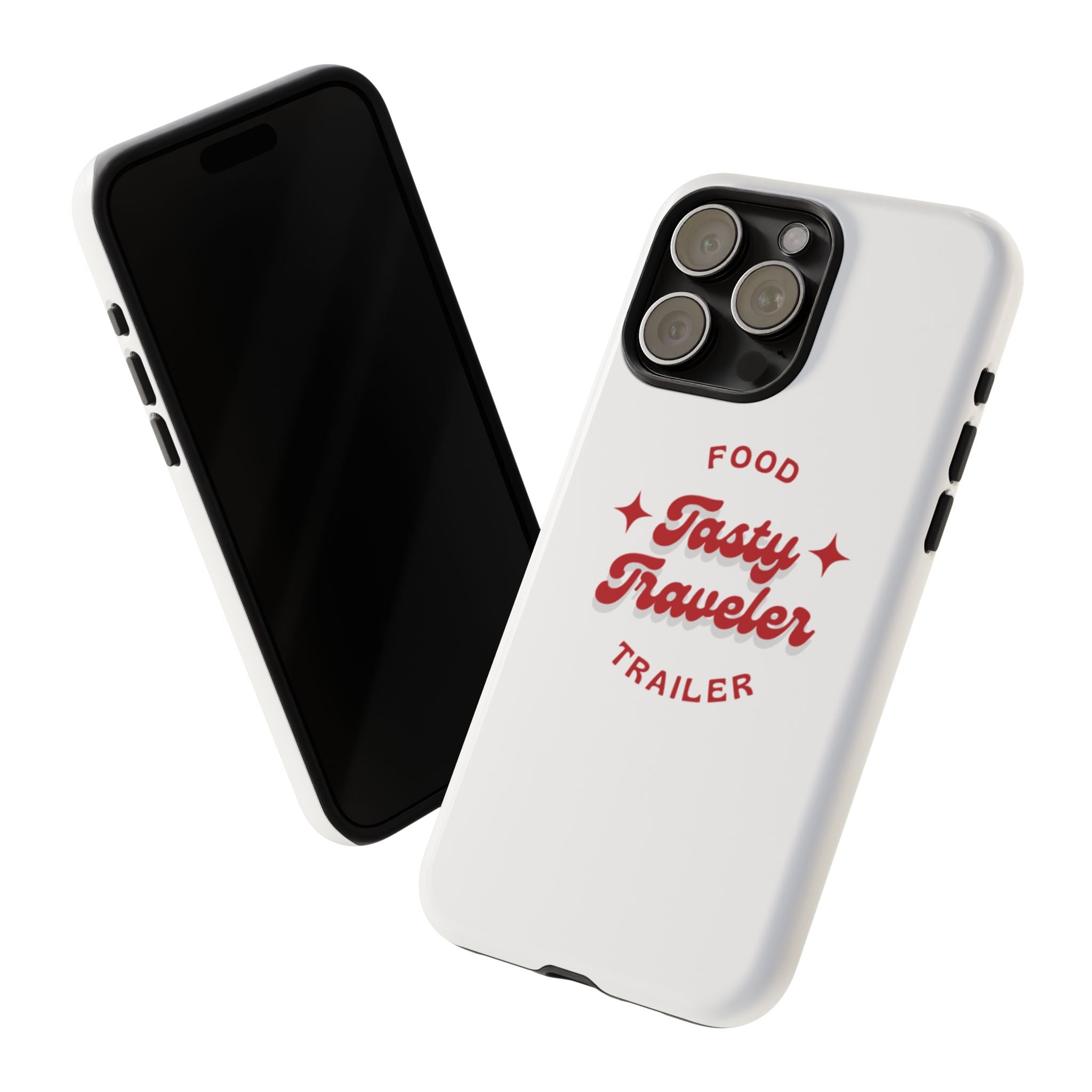 Phone Case — “Tasty Traveler” Food Trailer Retro Logo Protective Cover