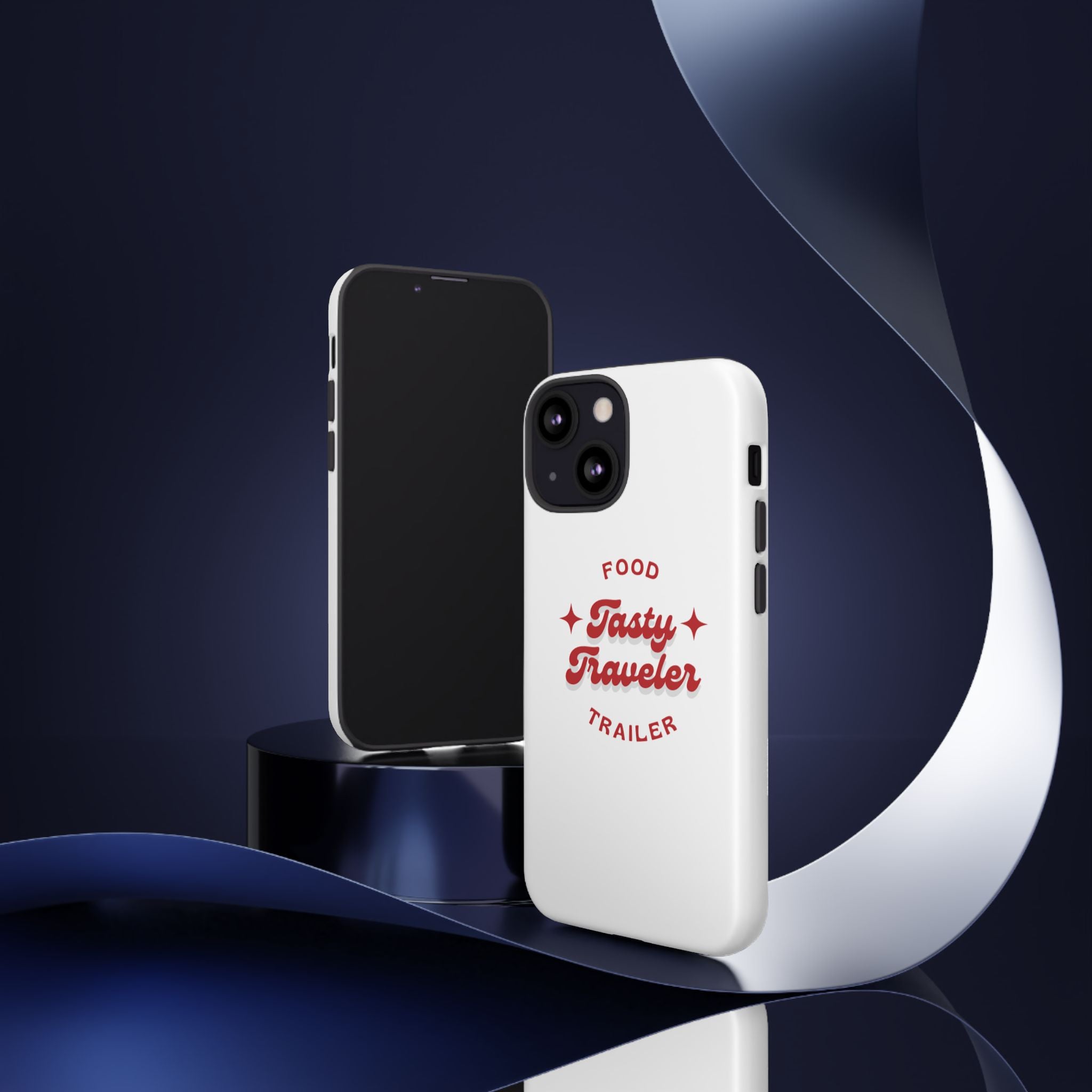 Phone Case — “Tasty Traveler” Food Trailer Retro Logo Protective Cover