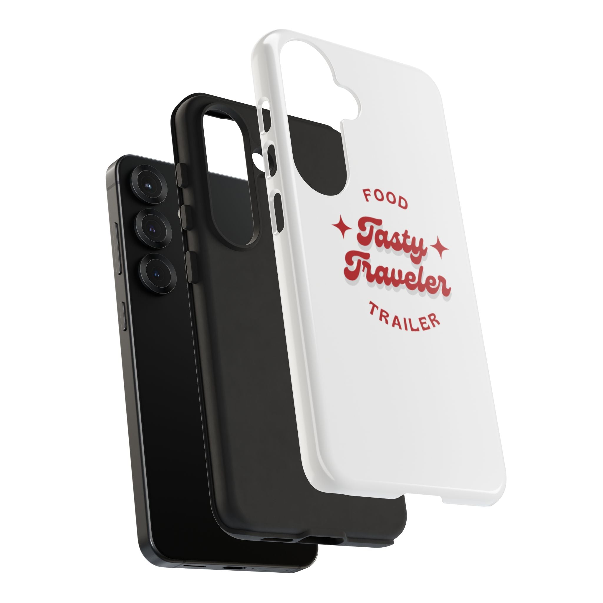 Phone Case — “Tasty Traveler” Food Trailer Retro Logo Protective Cover