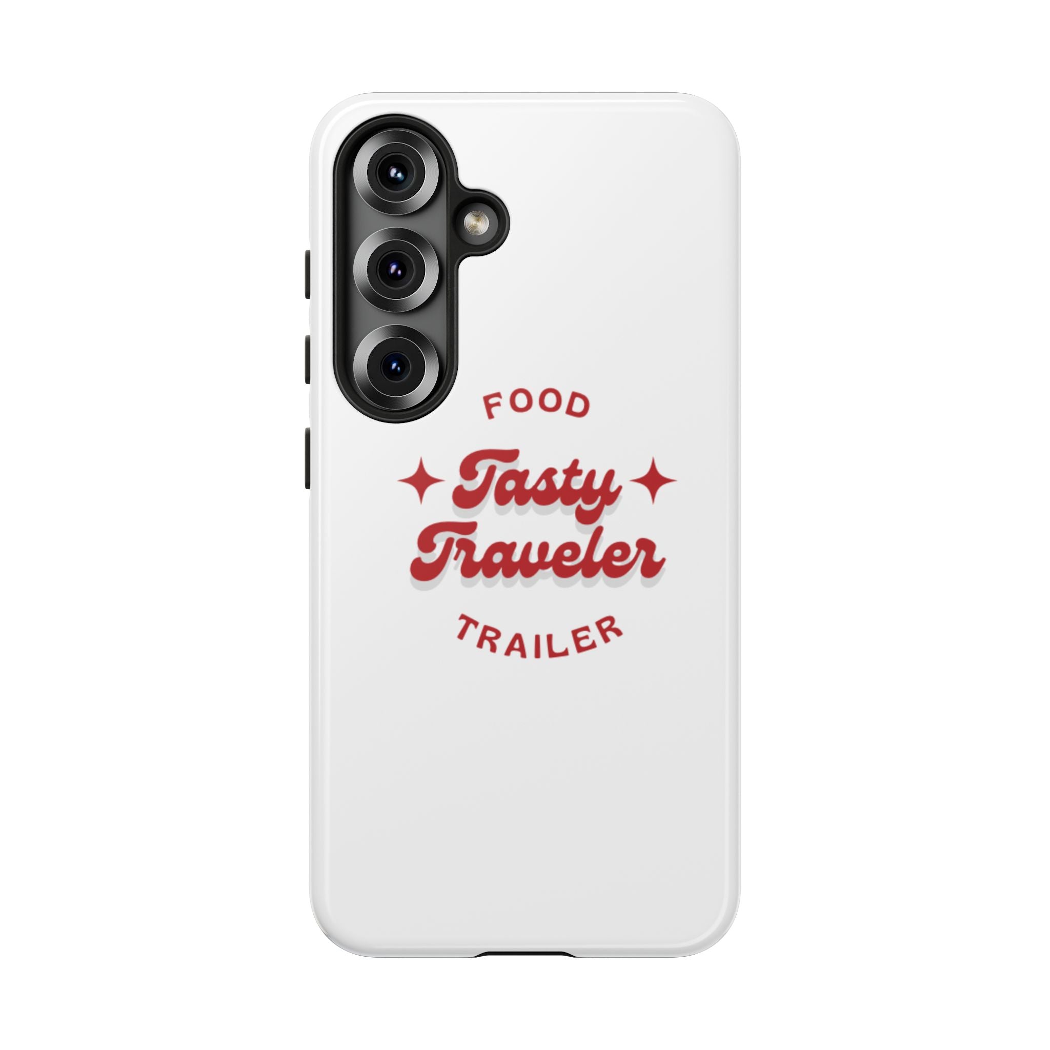Phone Case — “Tasty Traveler” Food Trailer Retro Logo Protective Cover