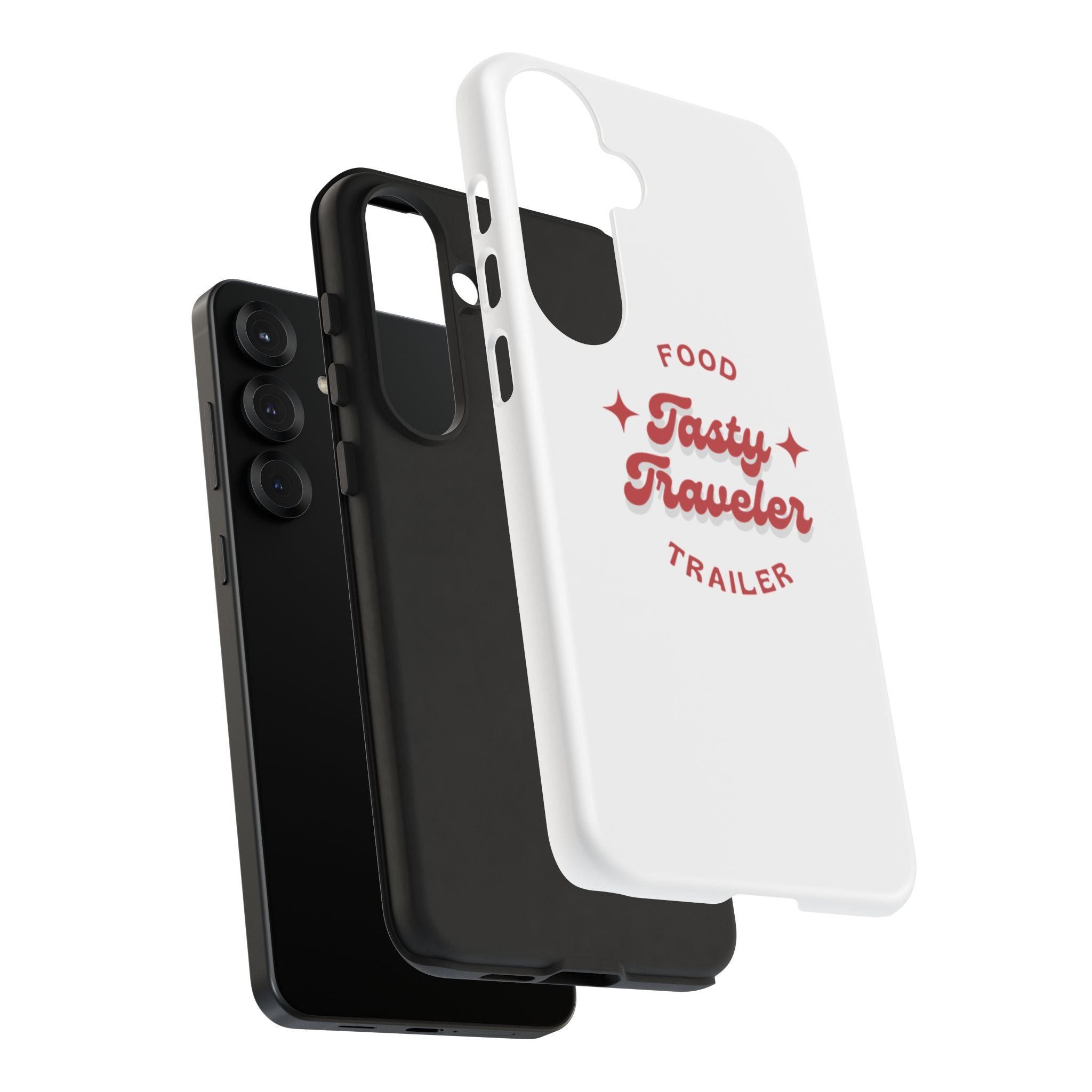 Phone Case — “Tasty Traveler” Food Trailer Retro Logo Protective Cover