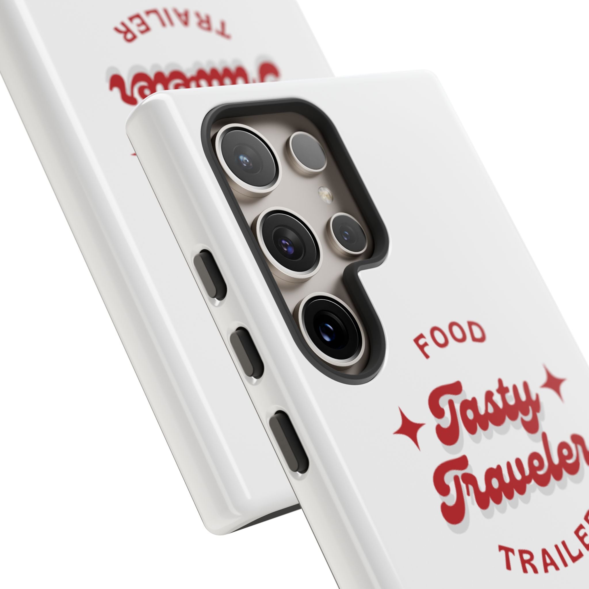 Phone Case — “Tasty Traveler” Food Trailer Retro Logo Protective Cover