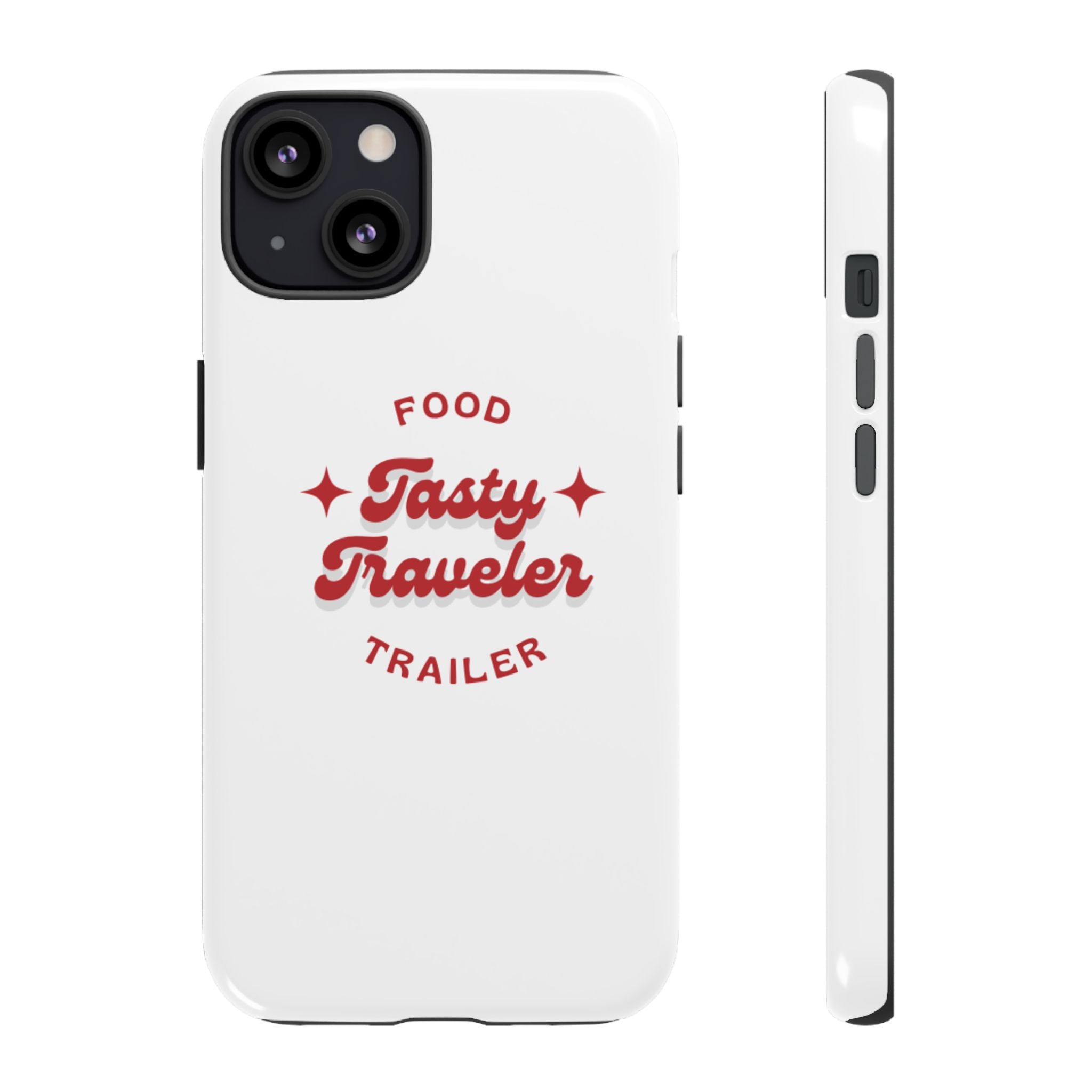 Phone Case — “Tasty Traveler” Food Trailer Retro Logo Protective Cover