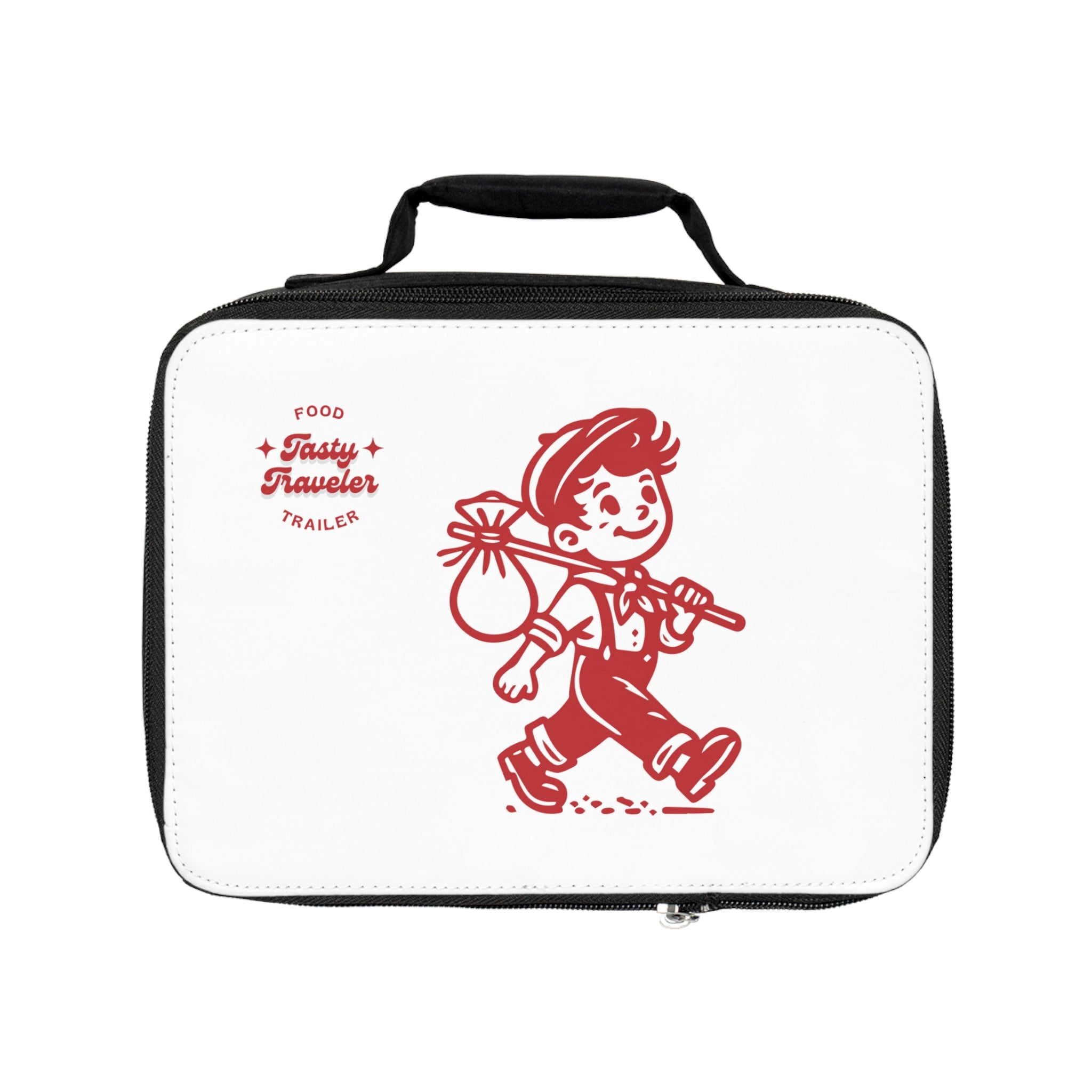 Retro 'Tasty Traveler' Lunch Bag — Vintage Kids Picnic Cooler
