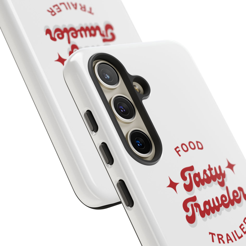 Phone Case — “Tasty Traveler” Food Trailer Retro Logo Protective Cover