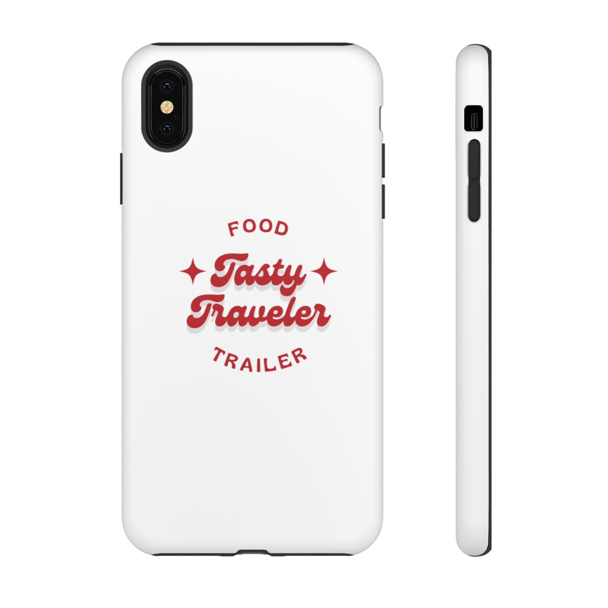 Phone Case — “Tasty Traveler” Food Trailer Retro Logo Protective Cover