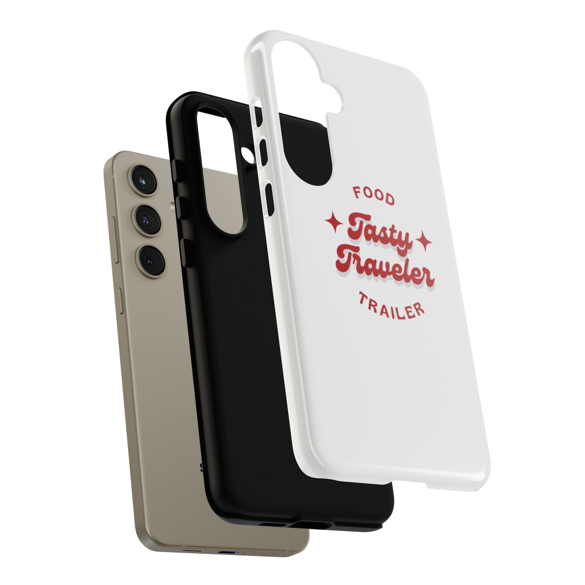 Phone Case — “Tasty Traveler” Food Trailer Retro Logo Protective Cover