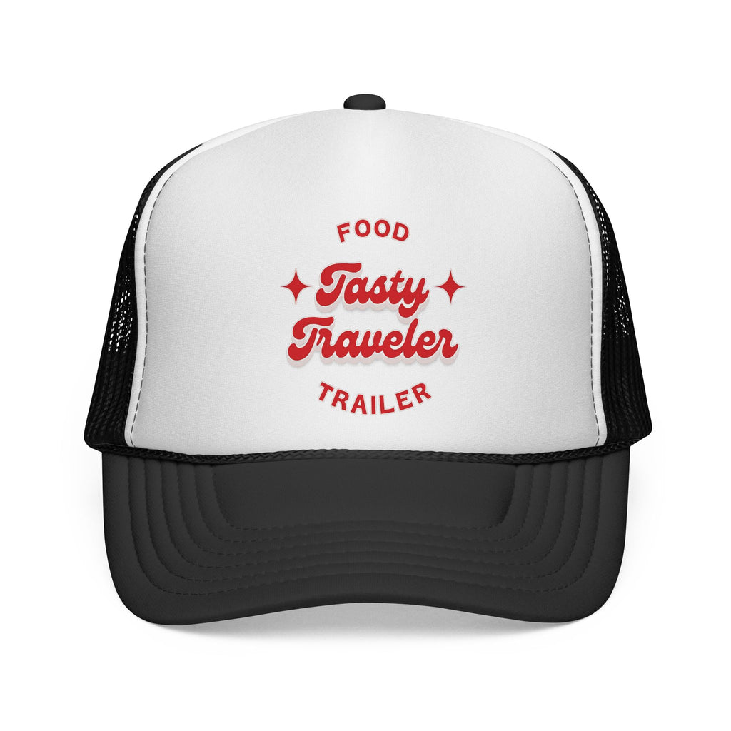 Tasty Traveler Trucker Hat — Food Trailer Chef Vintage Mesh Cap