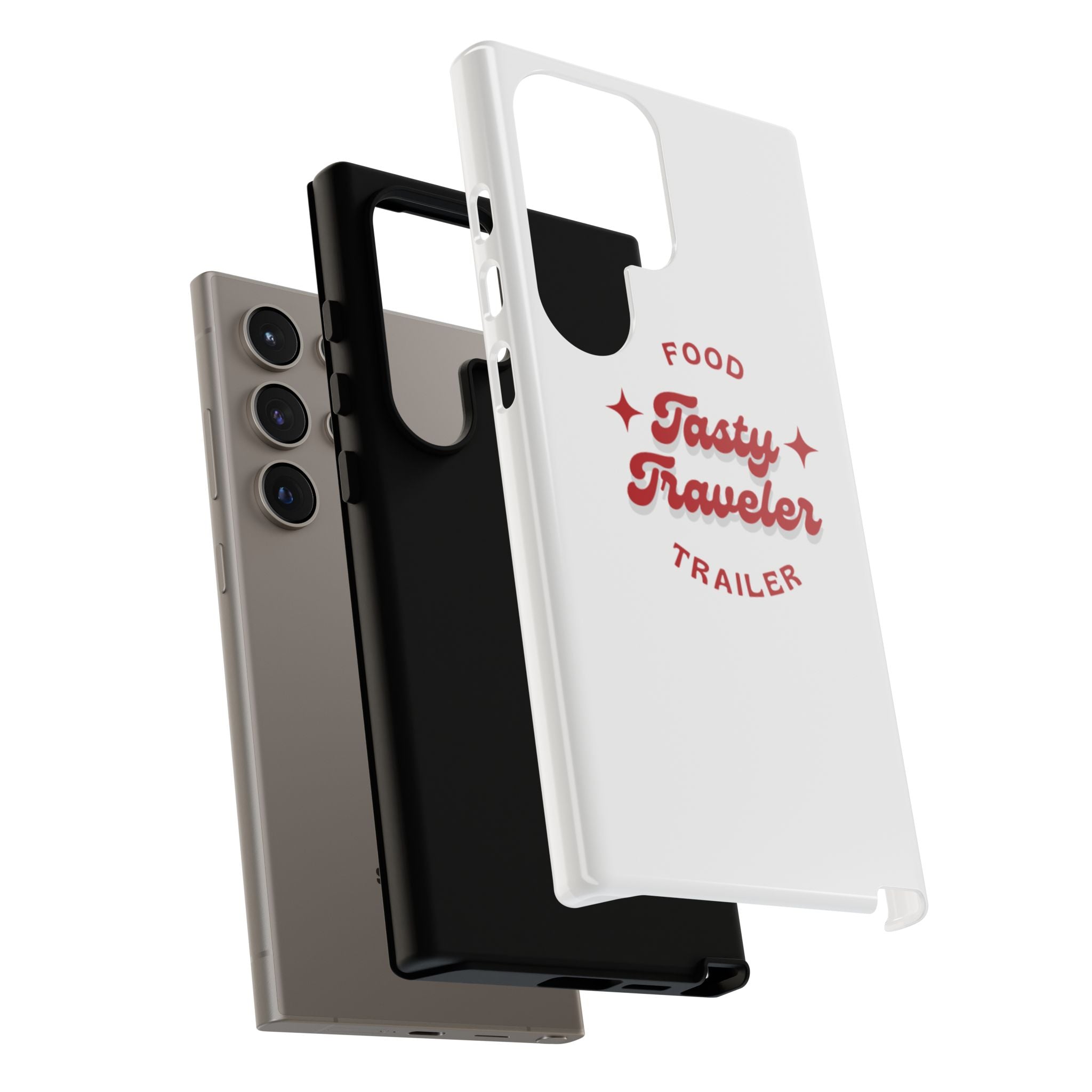 Phone Case — “Tasty Traveler” Food Trailer Retro Logo Protective Cover