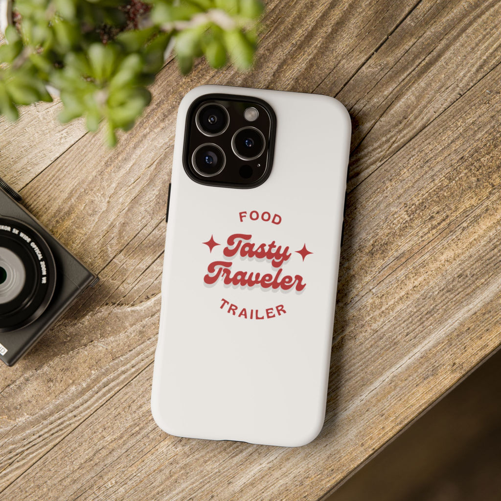 Phone Case — “Tasty Traveler” Food Trailer Retro Logo Protective Cover