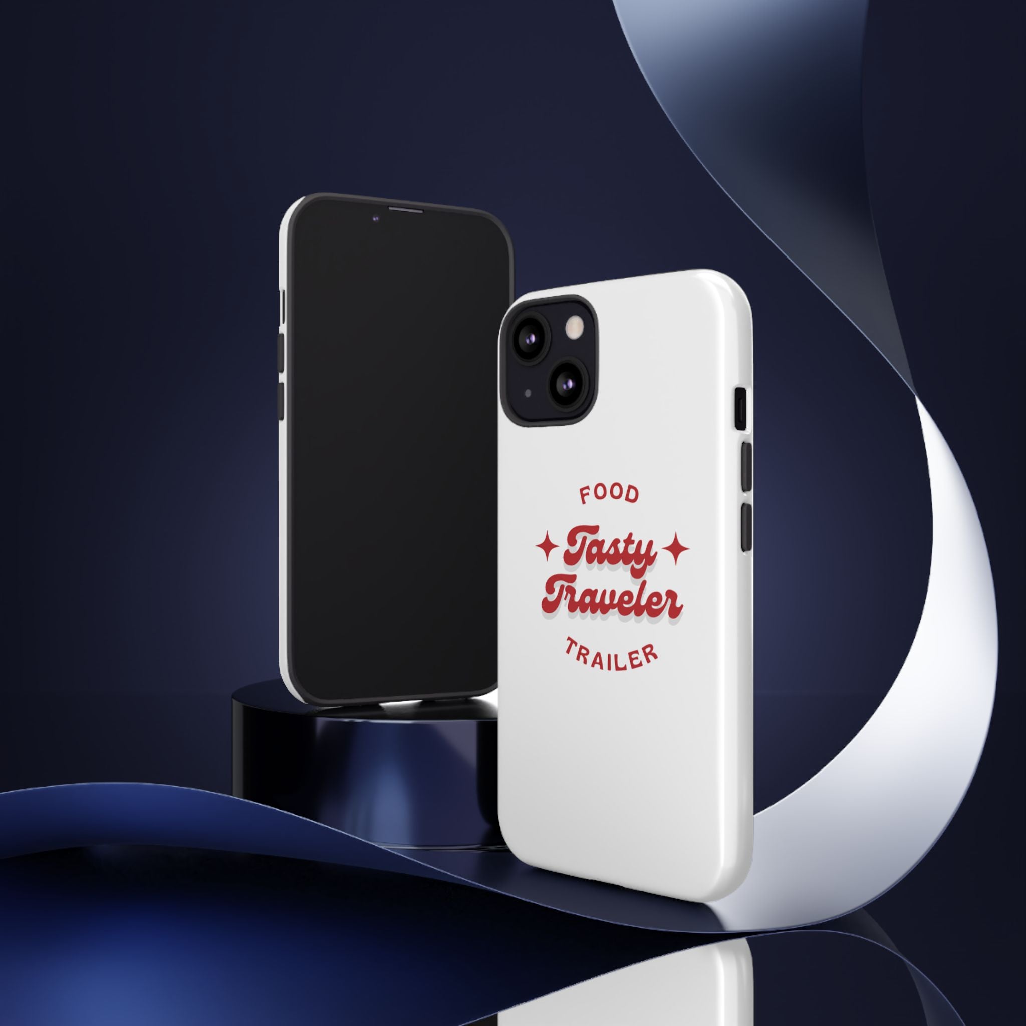 Phone Case — “Tasty Traveler” Food Trailer Retro Logo Protective Cover