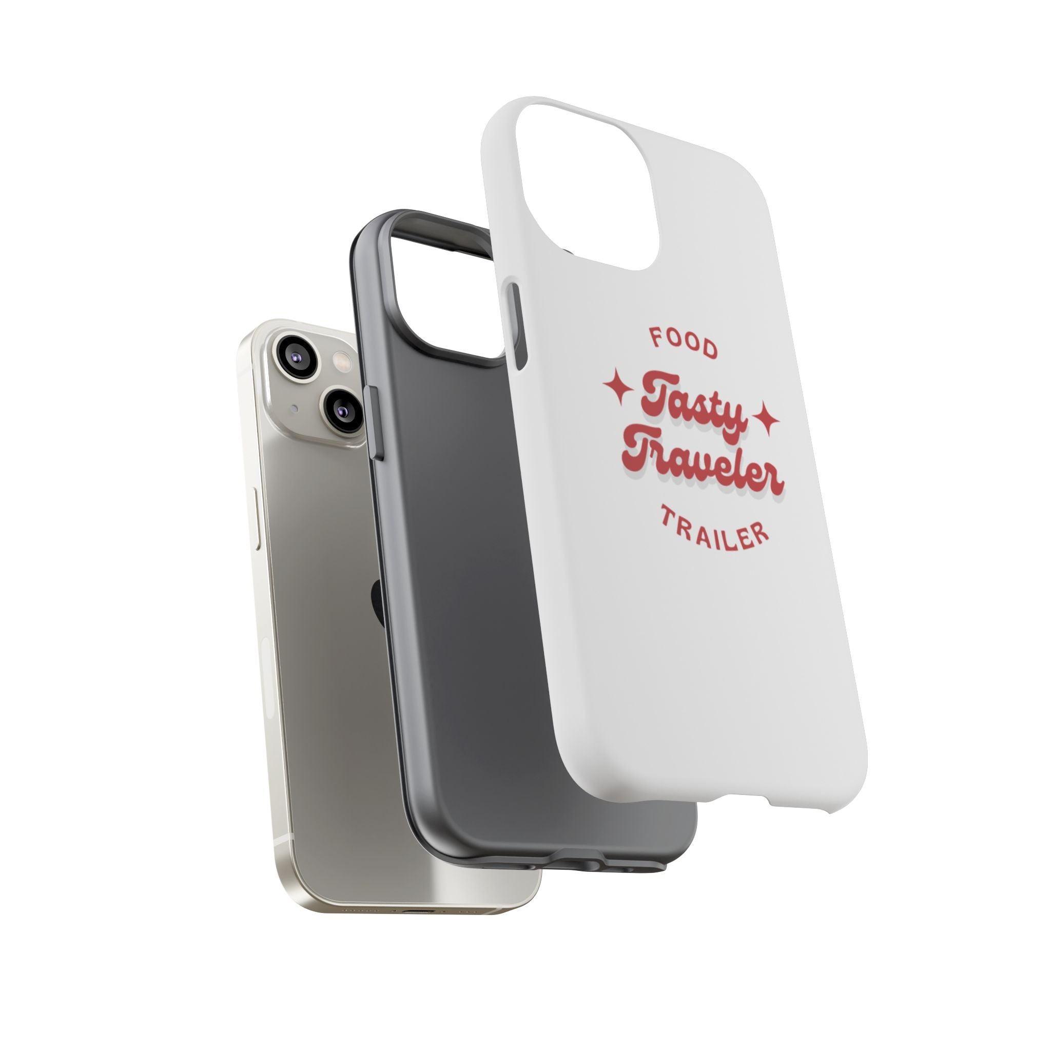 Phone Case — “Tasty Traveler” Food Trailer Retro Logo Protective Cover