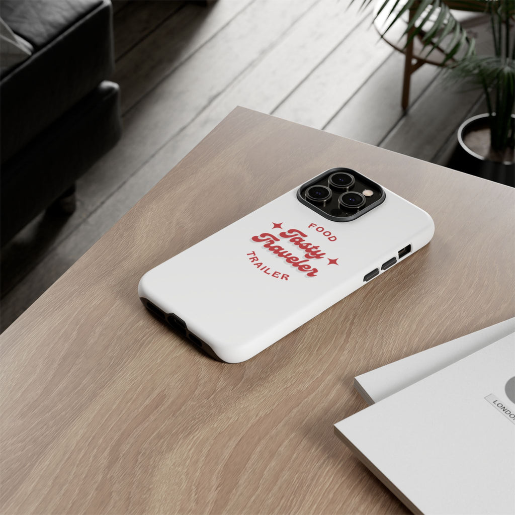 Phone Case — “Tasty Traveler” Food Trailer Retro Logo Protective Cover