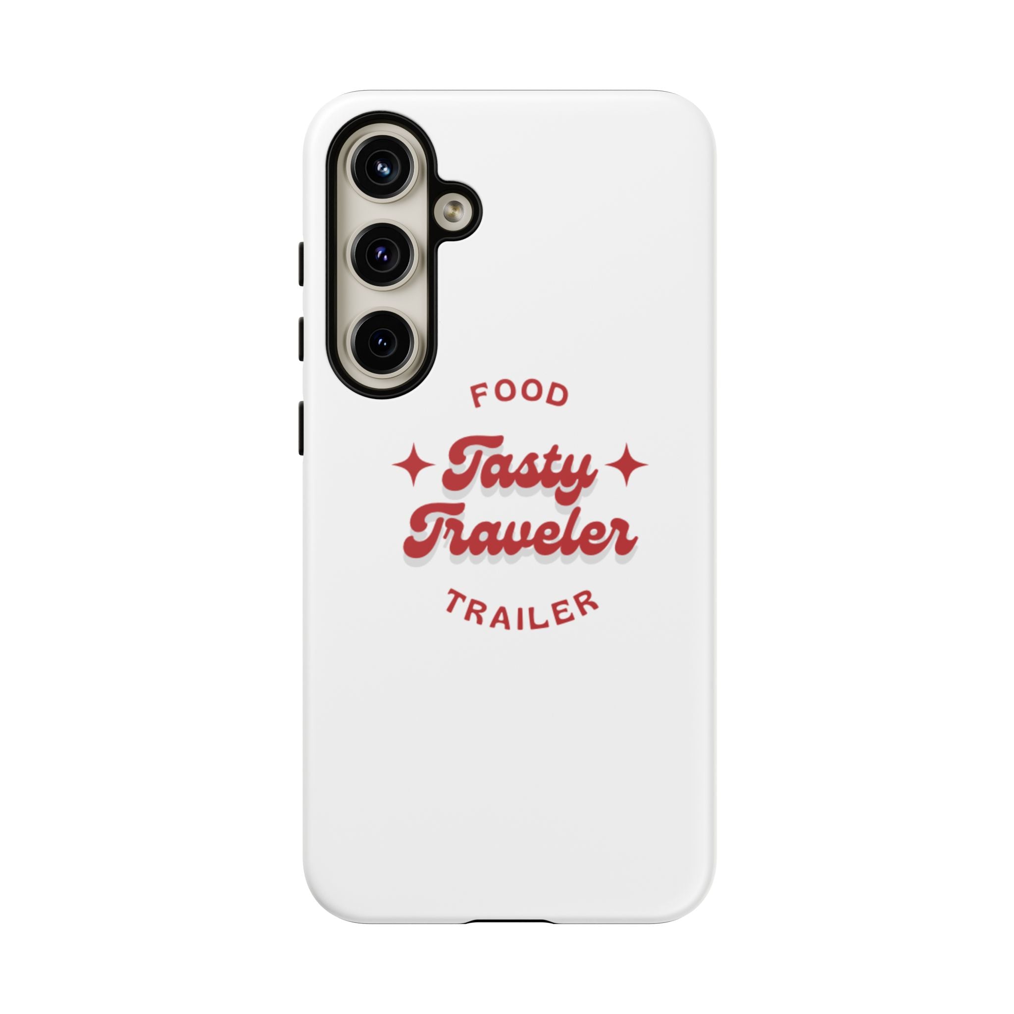Phone Case — “Tasty Traveler” Food Trailer Retro Logo Protective Cover