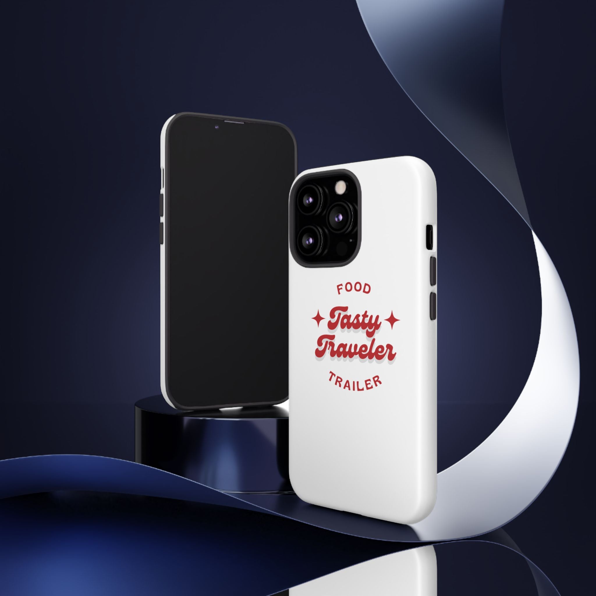 Phone Case — “Tasty Traveler” Food Trailer Retro Logo Protective Cover