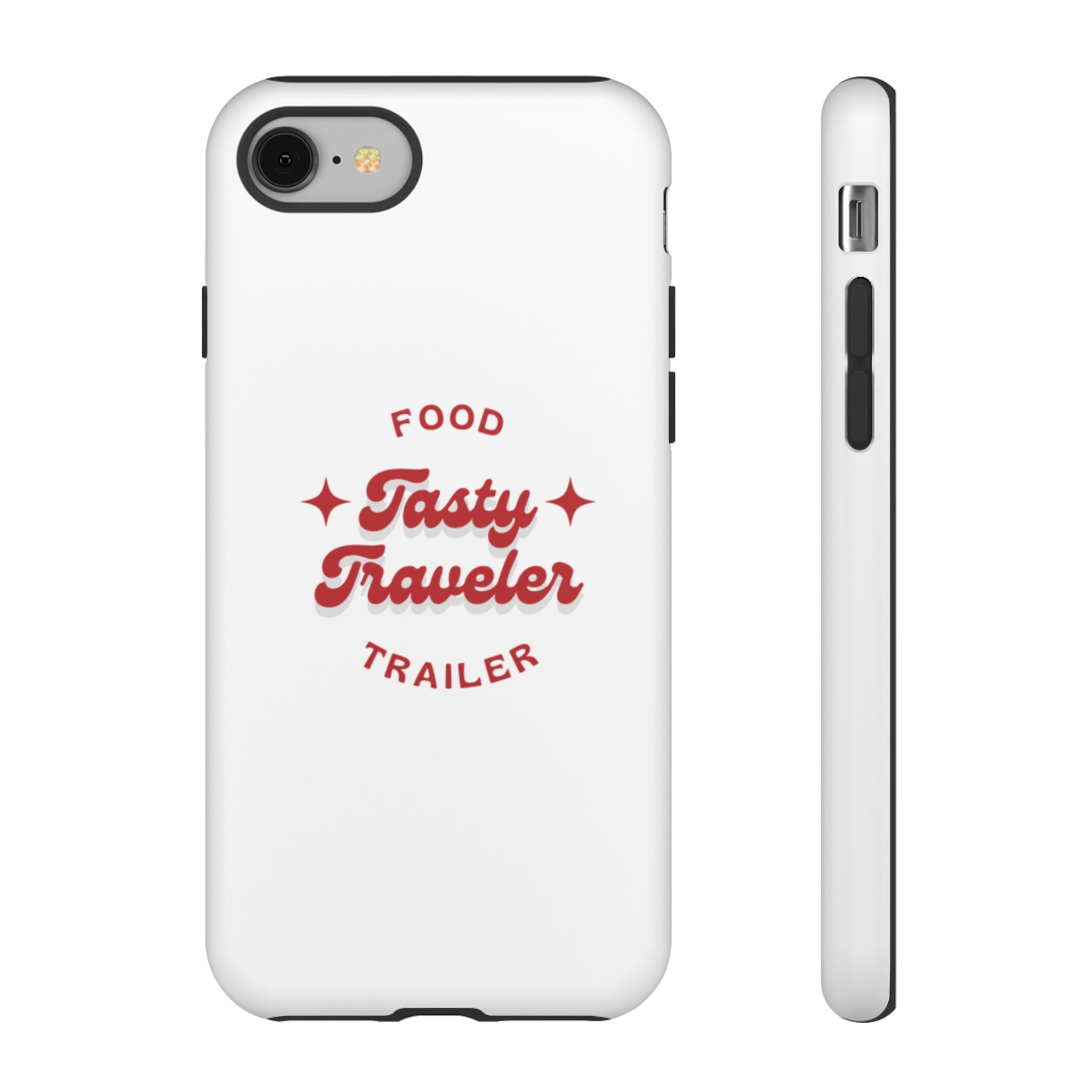 Phone Case — “Tasty Traveler” Food Trailer Retro Logo Protective Cover