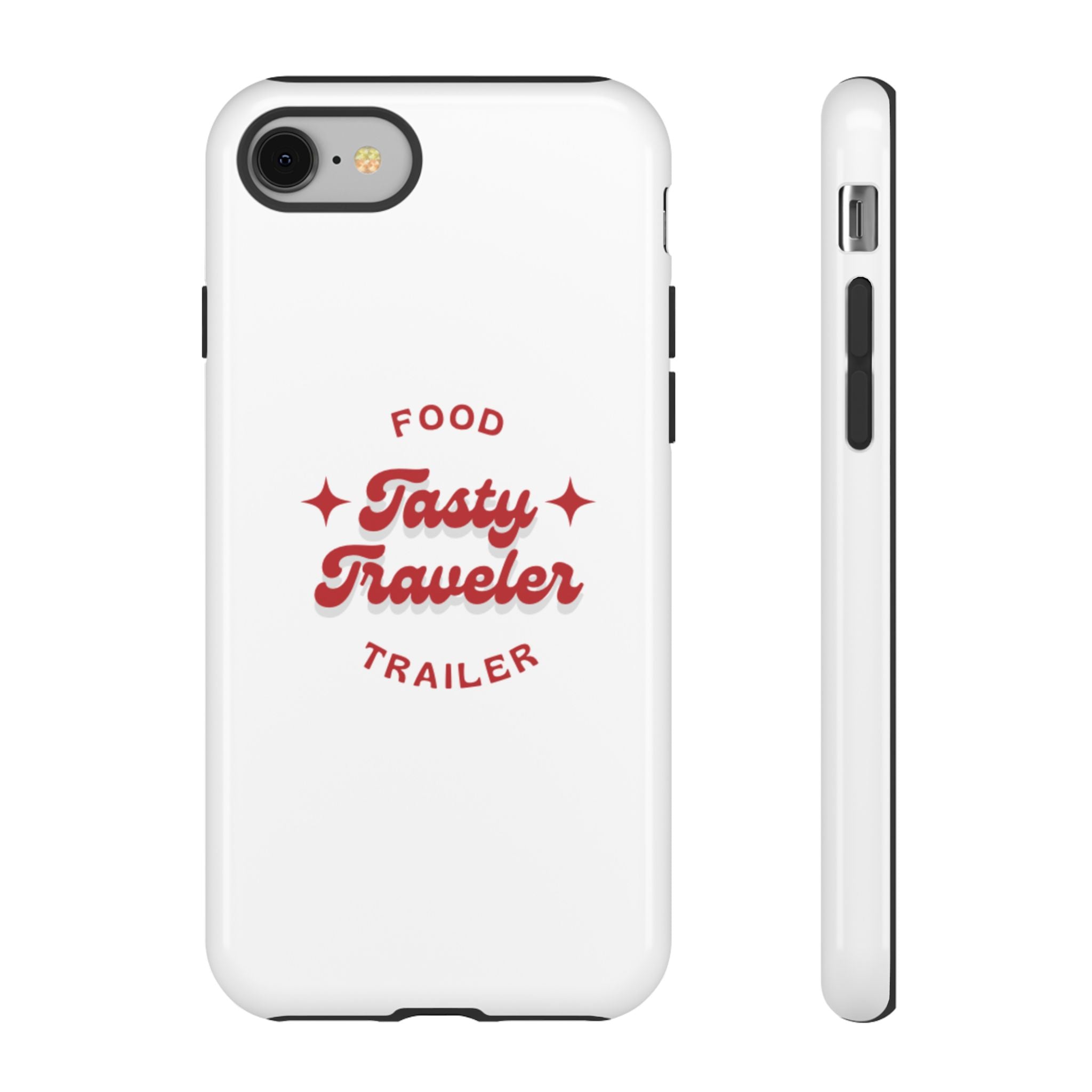 Phone Case — “Tasty Traveler” Food Trailer Retro Logo Protective Cover