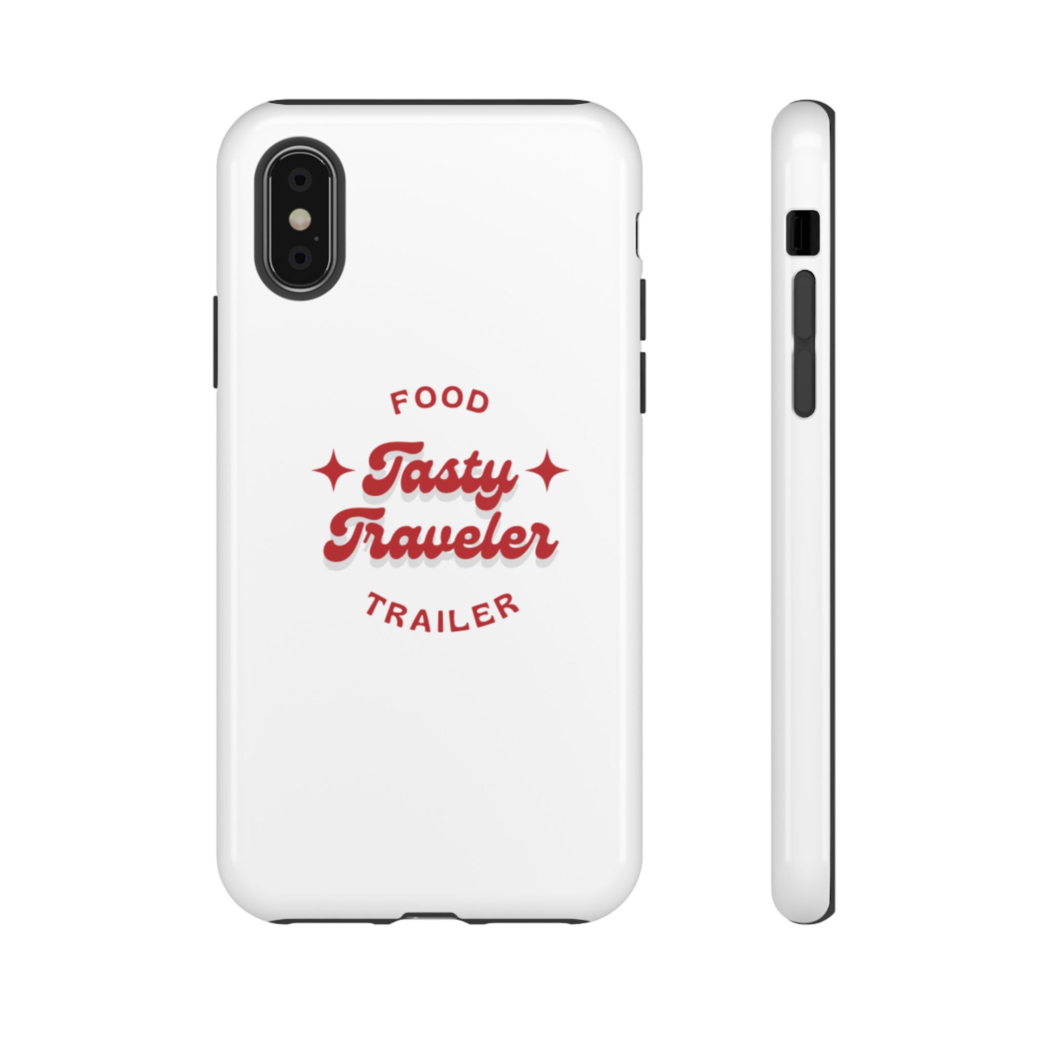 Phone Case — “Tasty Traveler” Food Trailer Retro Logo Protective Cover