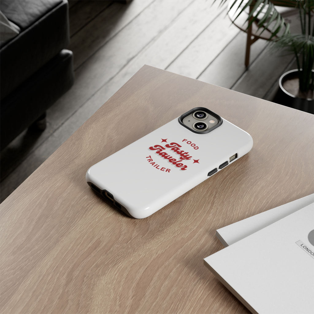 Phone Case — “Tasty Traveler” Food Trailer Retro Logo Protective Cover