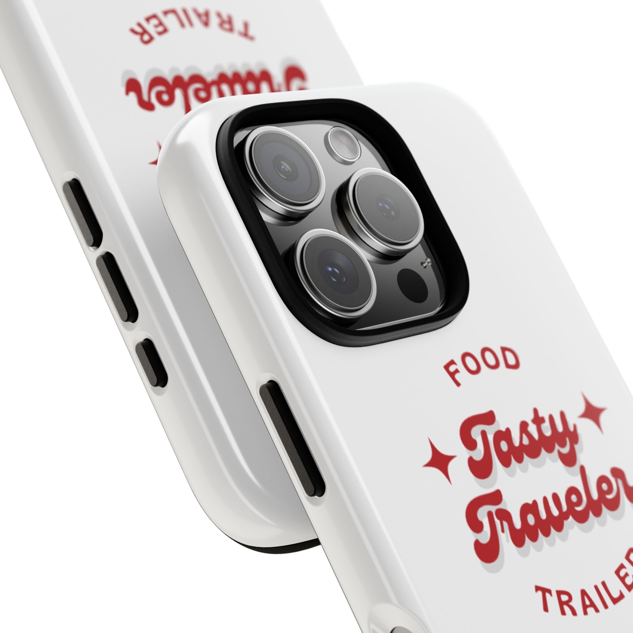 Phone Case — “Tasty Traveler” Food Trailer Retro Logo Protective Cover