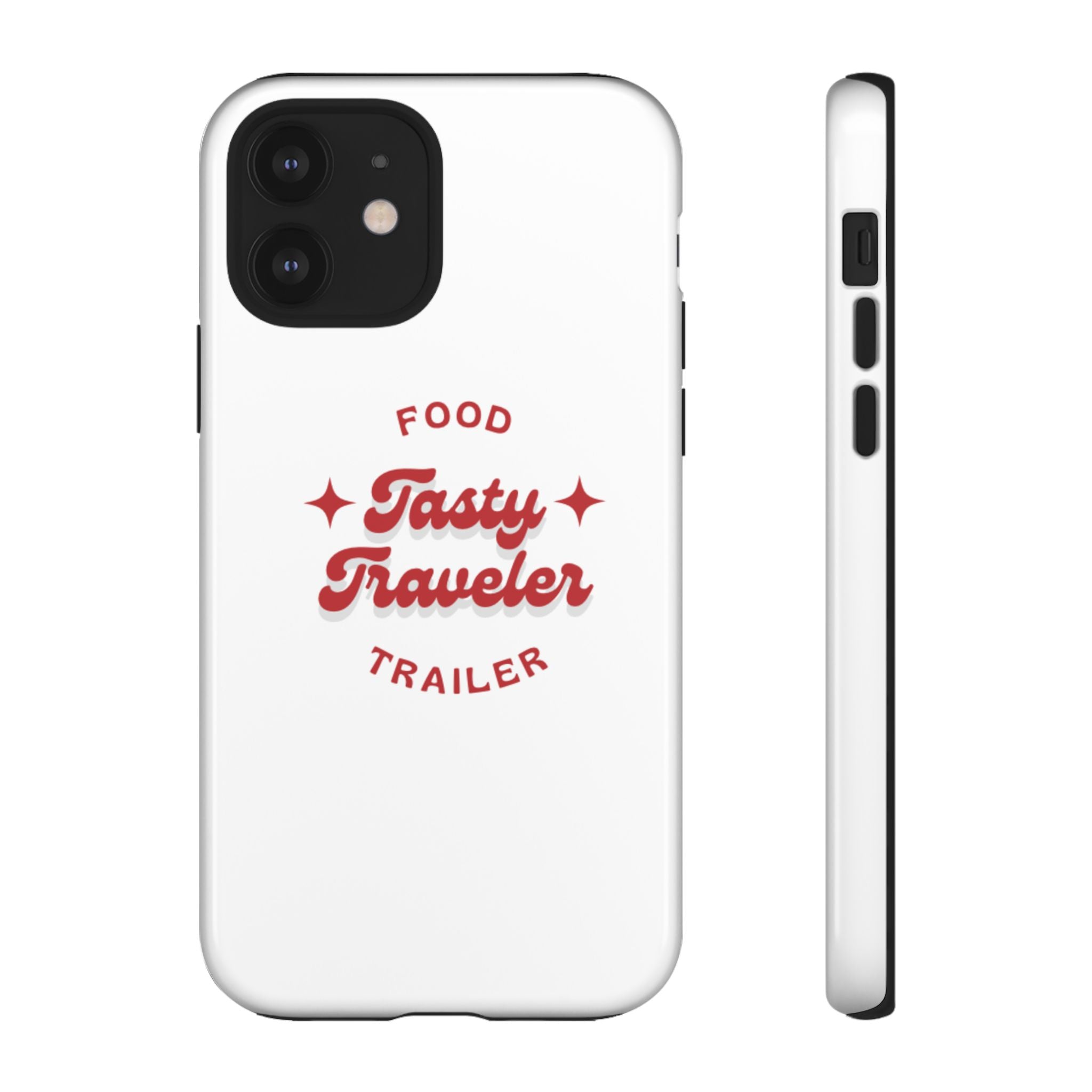 Phone Case — “Tasty Traveler” Food Trailer Retro Logo Protective Cover
