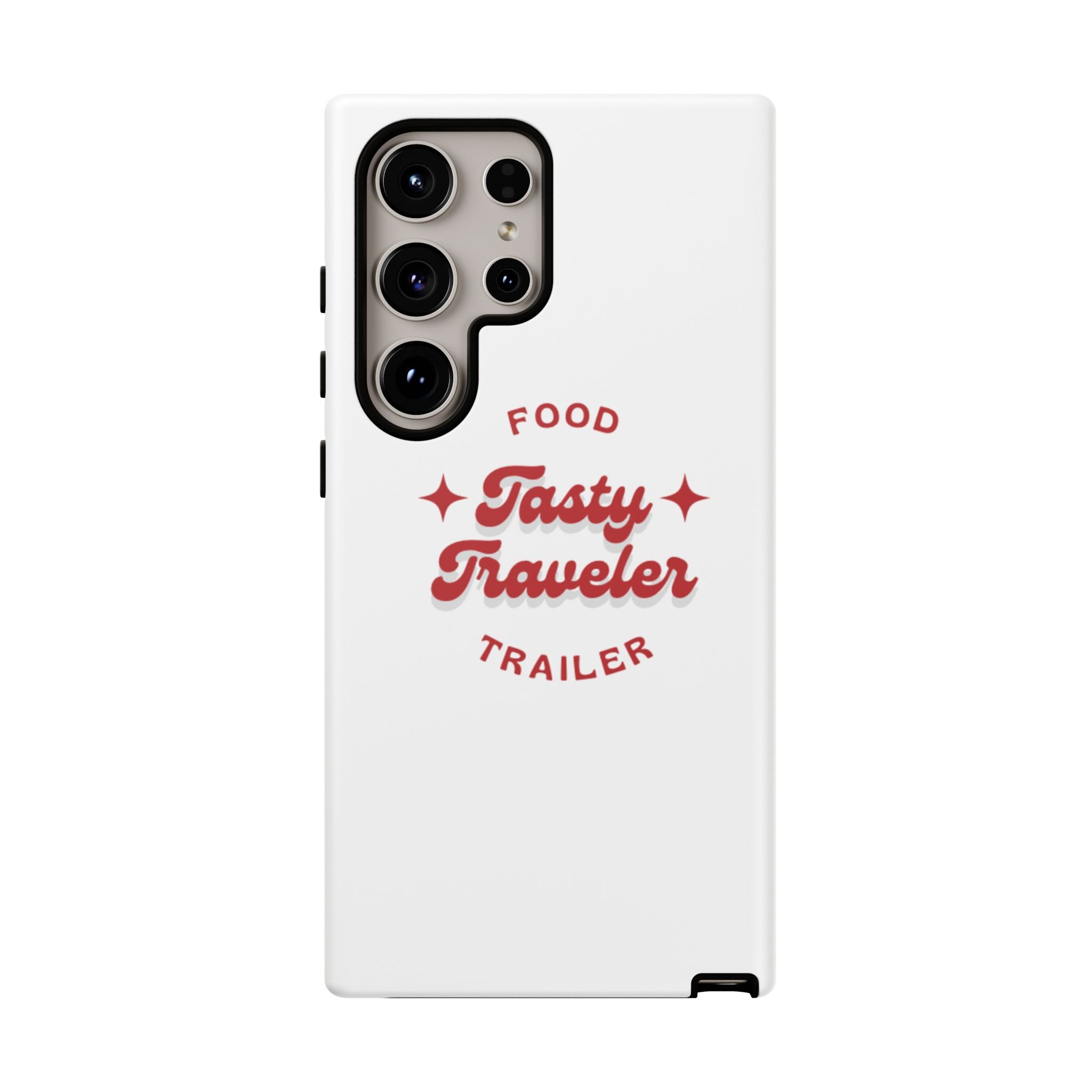 Phone Case — “Tasty Traveler” Food Trailer Retro Logo Protective Cover
