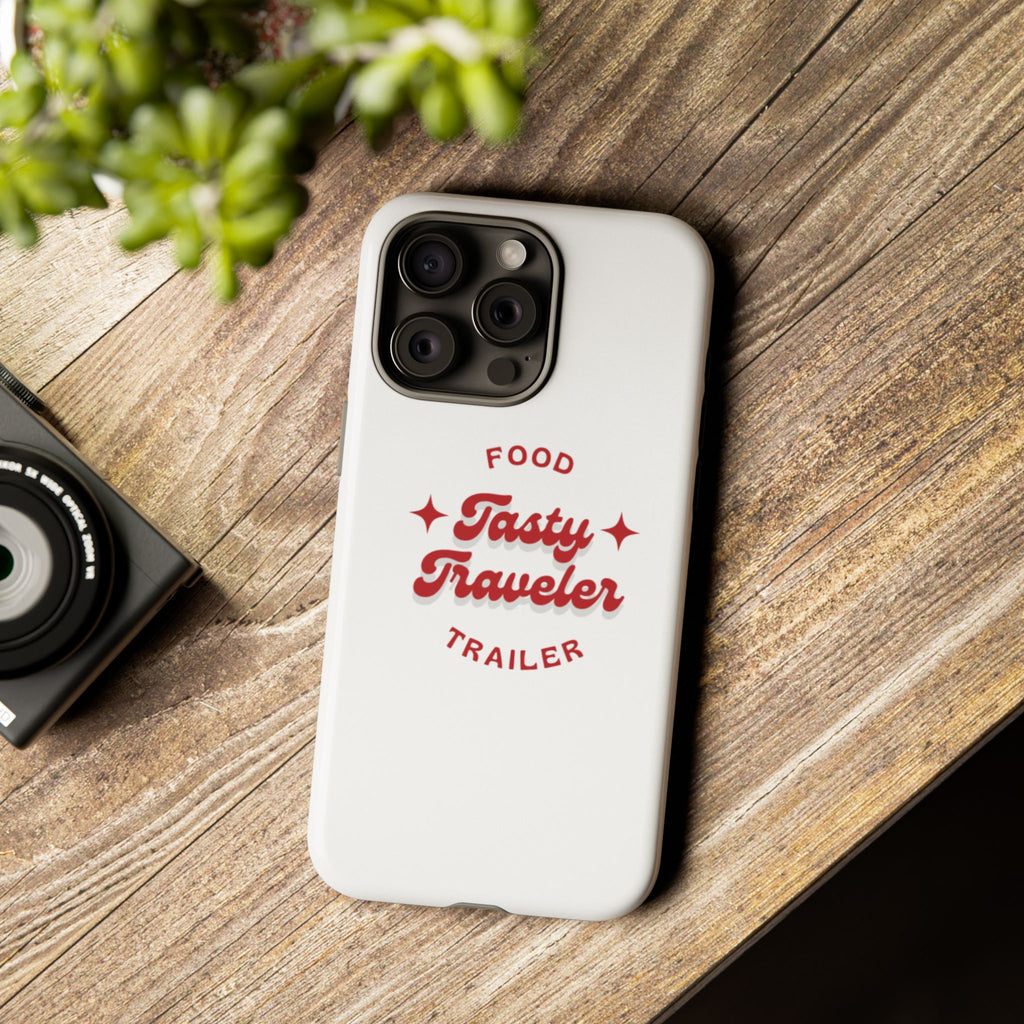 Phone Case — “Tasty Traveler” Food Trailer Retro Logo Protective Cover