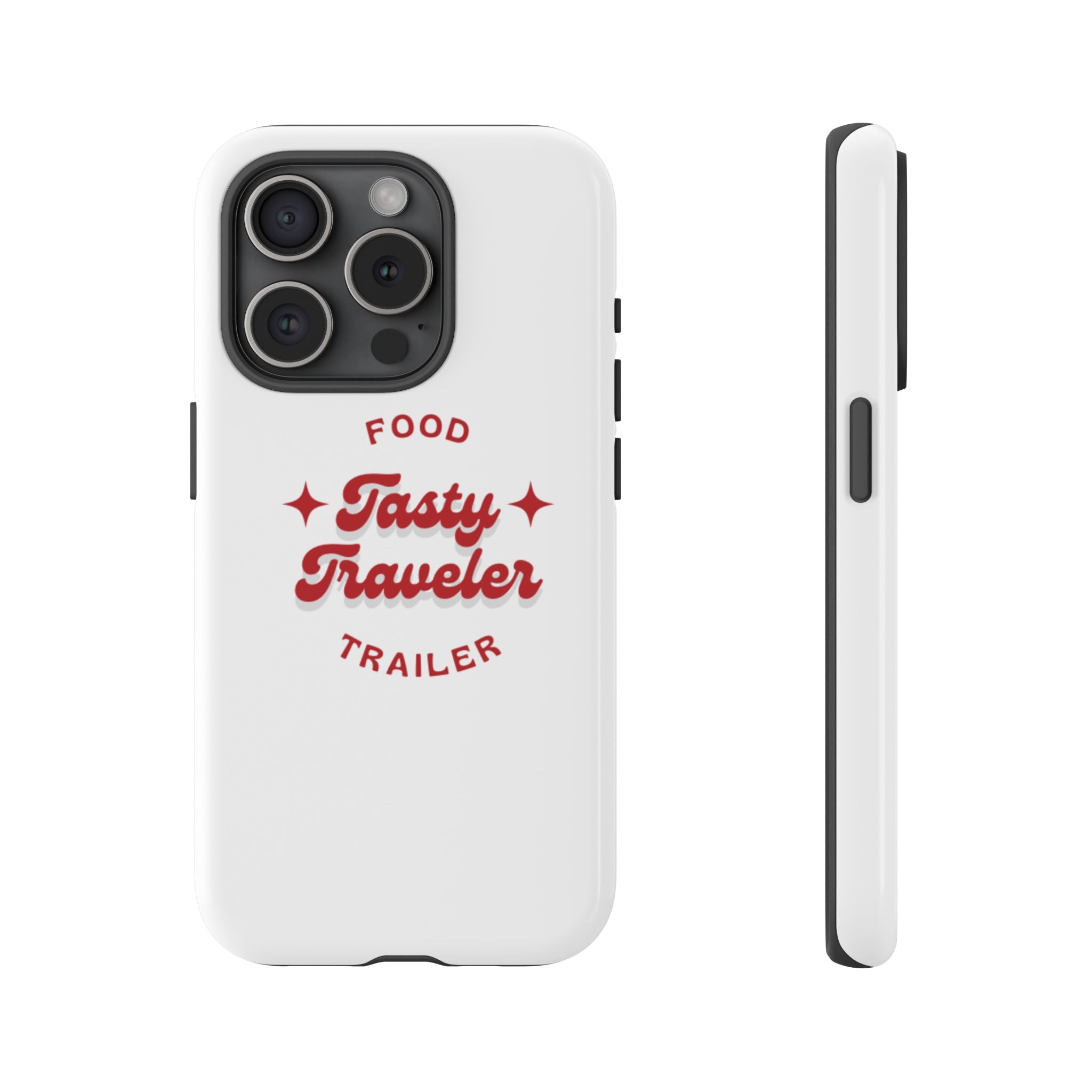 Phone Case — “Tasty Traveler” Food Trailer Retro Logo Protective Cover