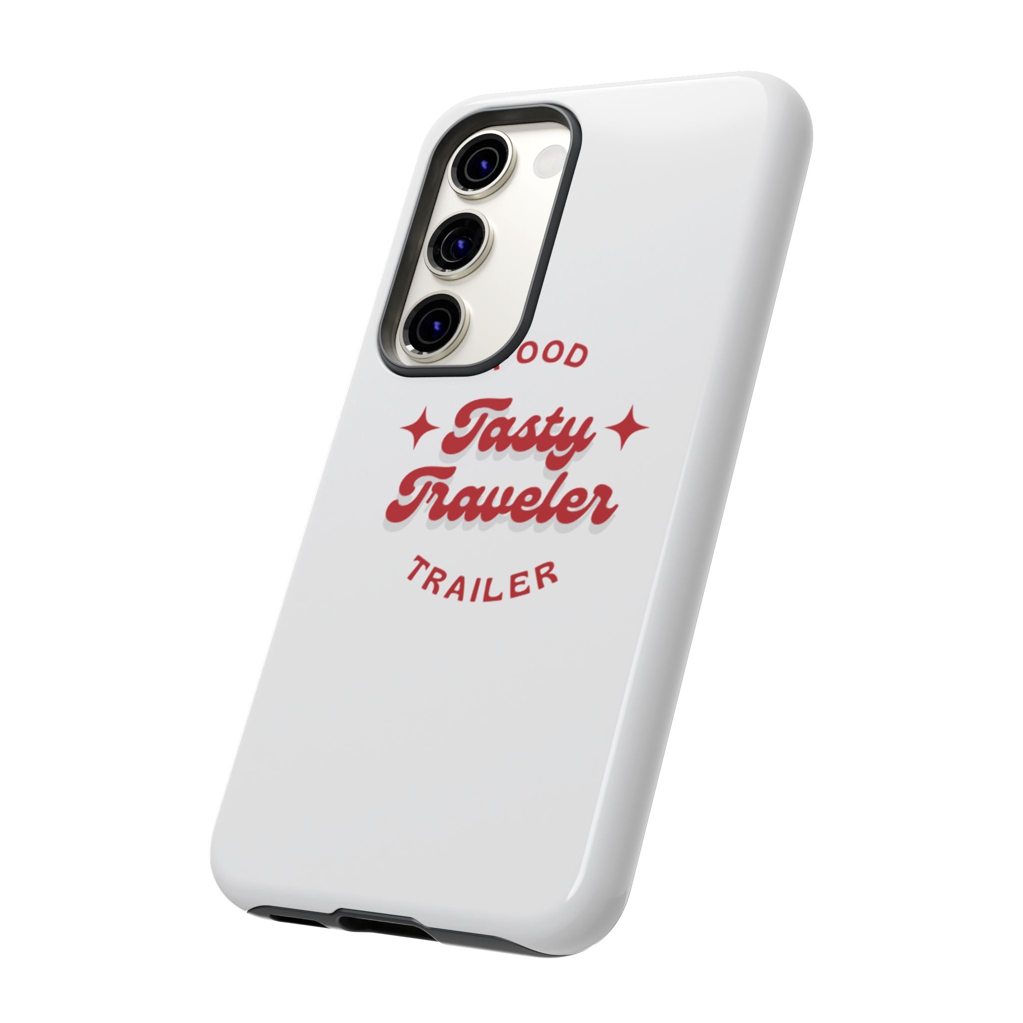 Phone Case — “Tasty Traveler” Food Trailer Retro Logo Protective Cover